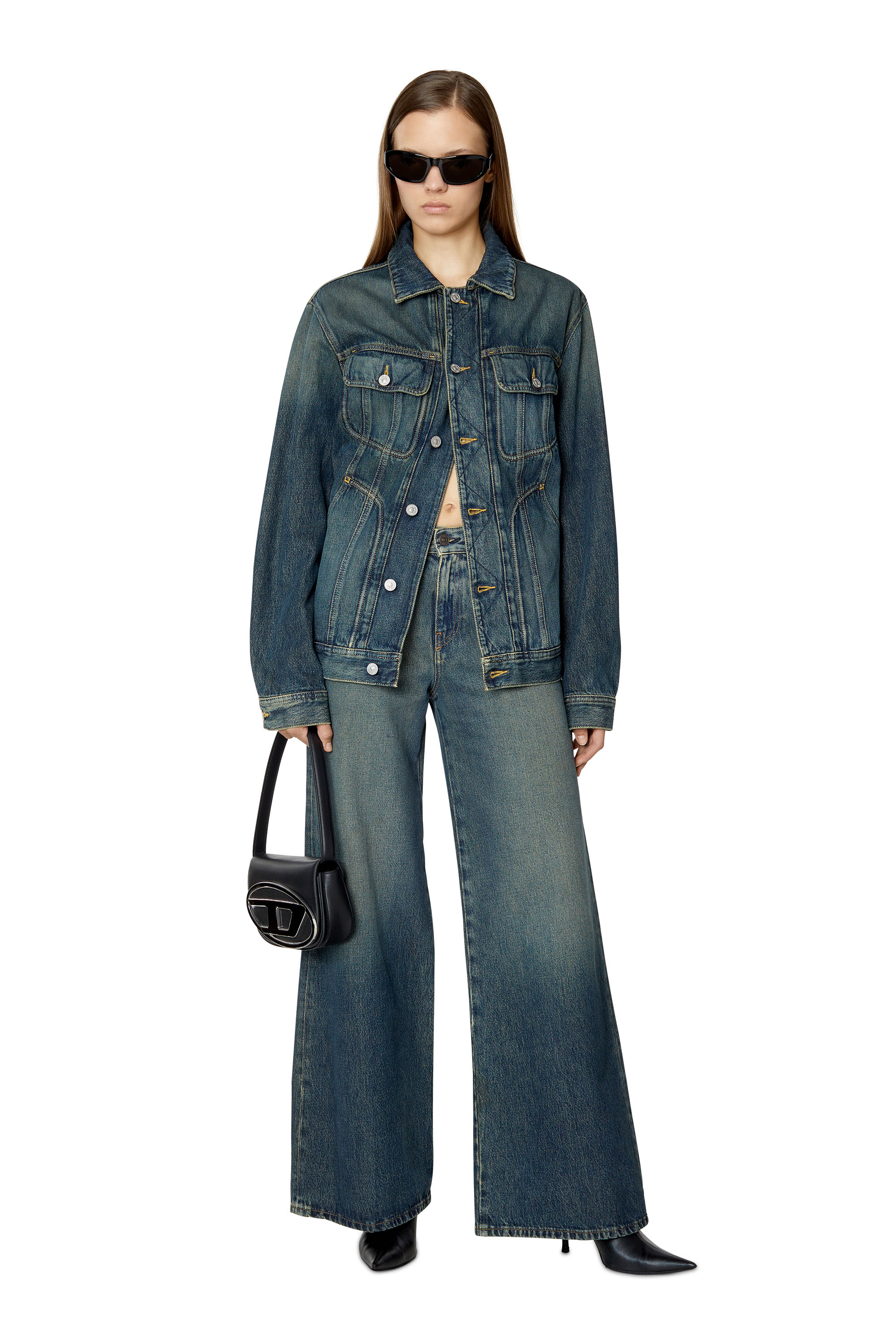 Diesel - 1978 D-AKEMI 09C04 Bootcut and Flare Jeans, Dark Blue - Image 5