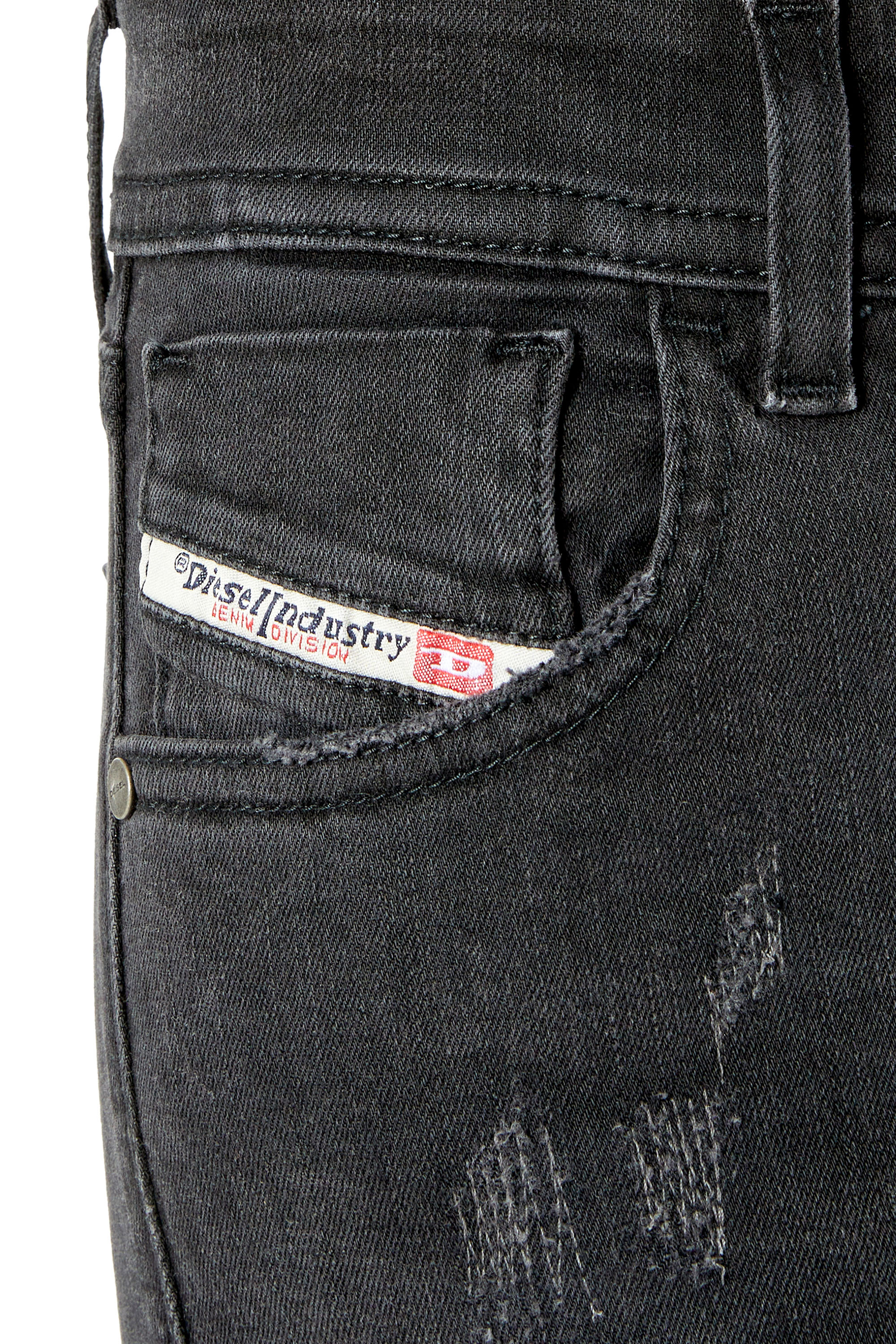 Diesel - 2018 Slandy low E69SB Super skinny Jeans, Black/Dark grey - Image 3
