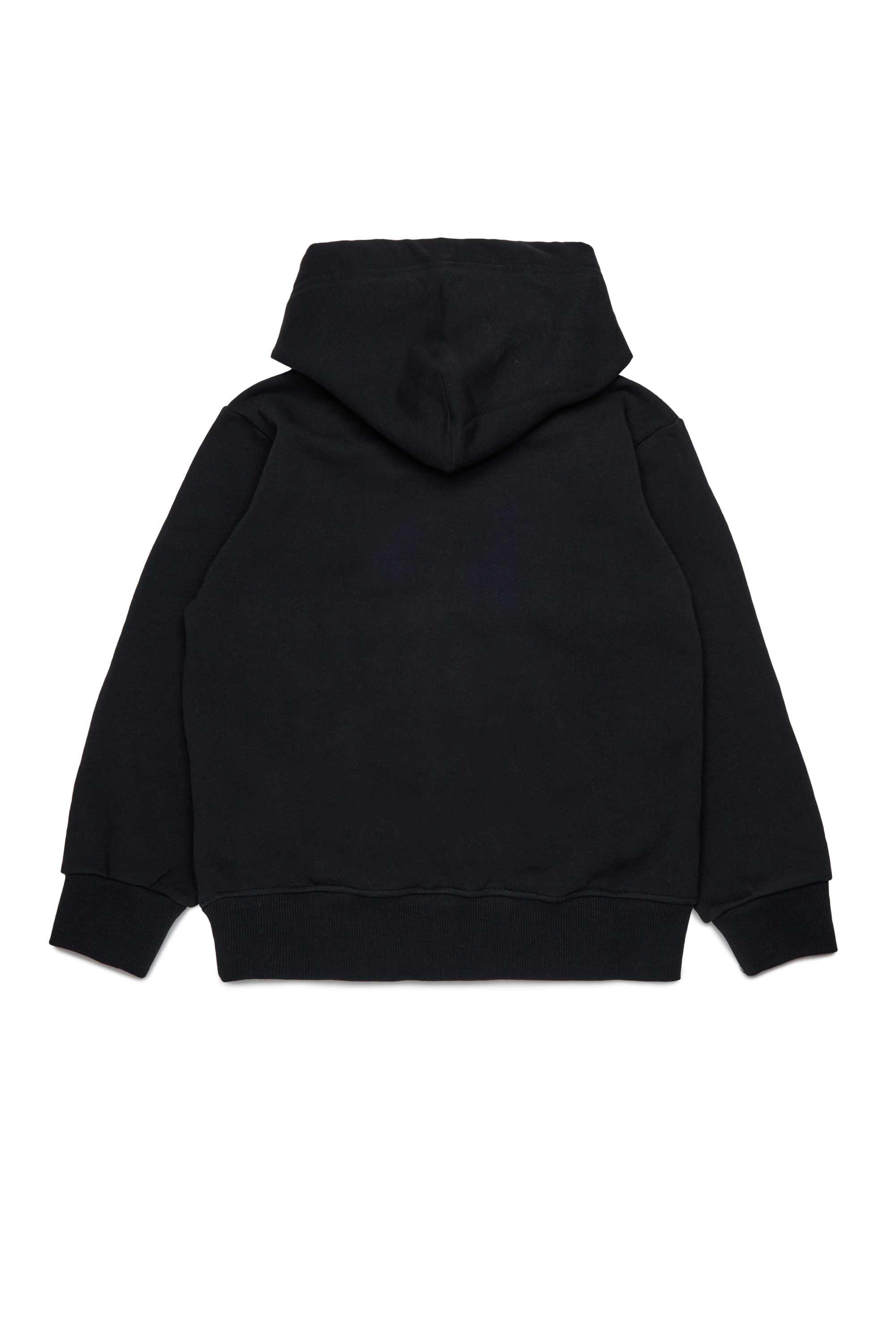 Diesel - SBONNIEHOOD OVER, Man's Cotton hoodie with Oval D logo in Black - 2