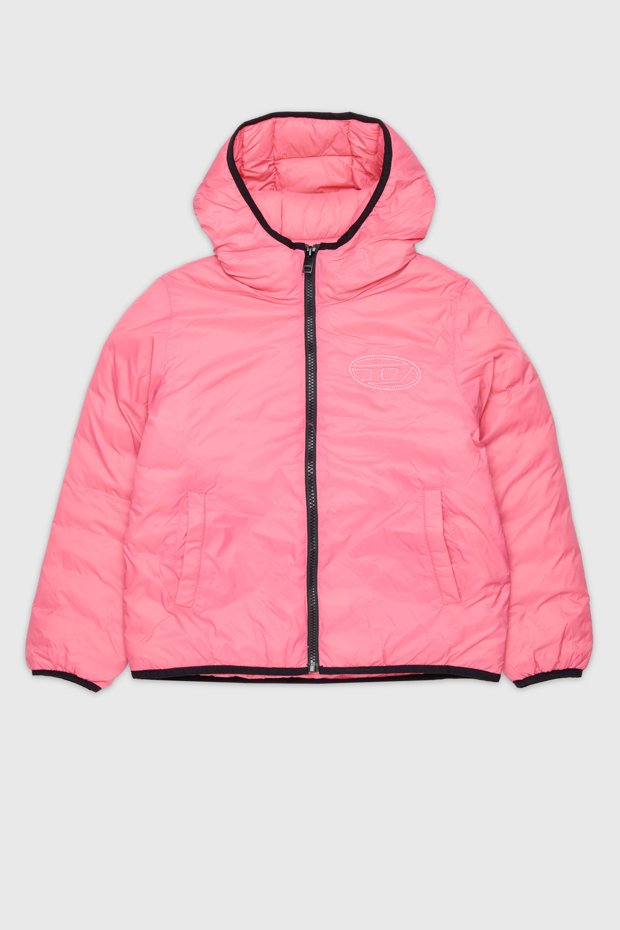 Diesel - JOSIPLS, Unisex's Hooded jacket in padded nylon in null - 1