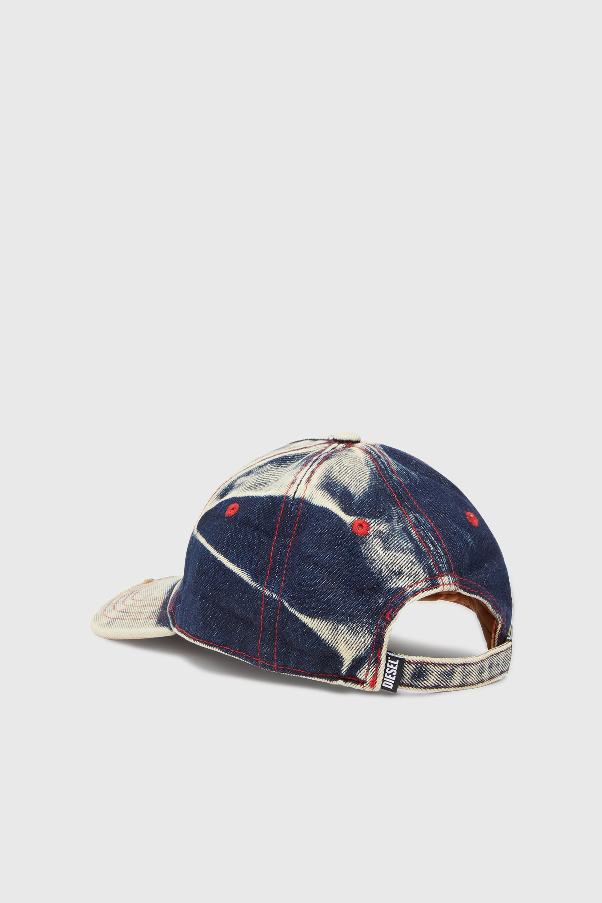 Diesel - C-SEYMON, Unisex's Baseball cap in treated denim in Blue/White - 2
