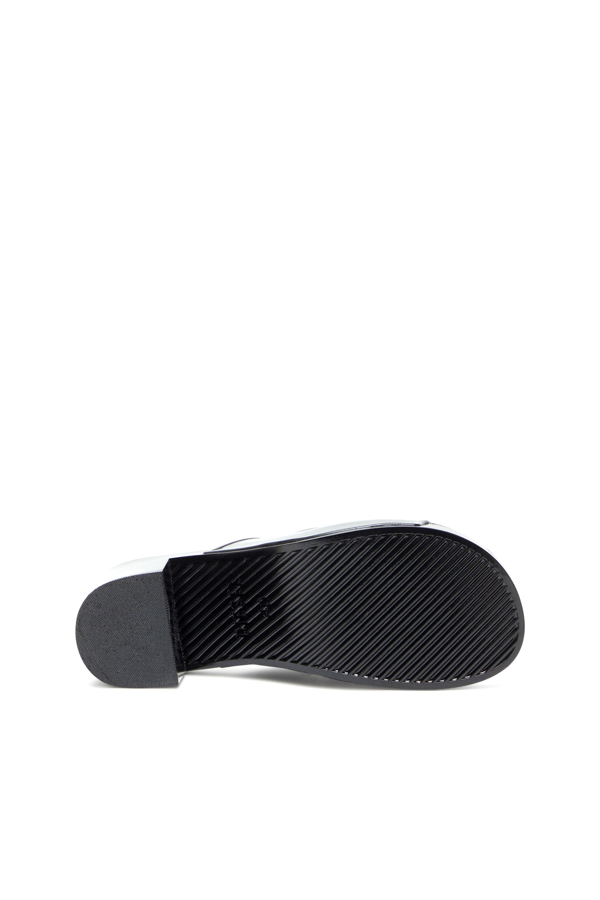 Diesel - SA-BONNIE, Woman's Sa-Bonnie-Heeled rubber slides with cut-out logo in Black - 5