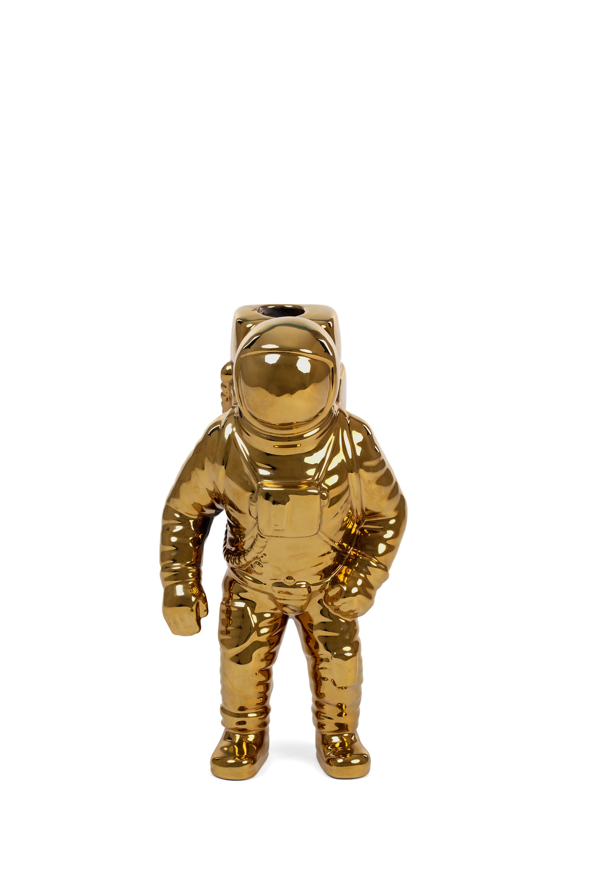 Diesel - 10933 COSMIC DINER, Unisex's Porcelain vase "Cosmic Diner: Starman Gold'' in Gold - 1