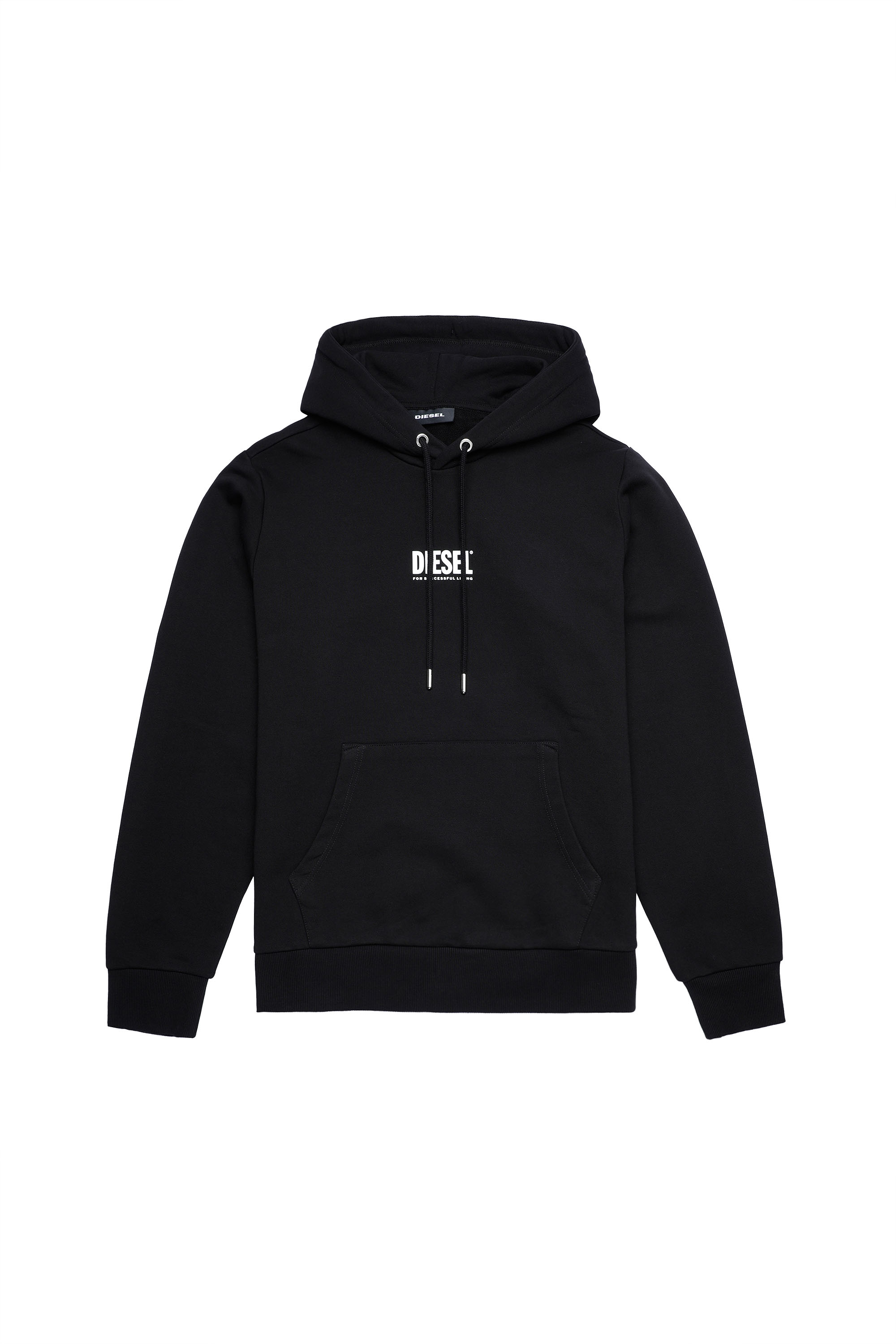 S-GIRK-HOOD-SMALLOGO, Black - Sweaters