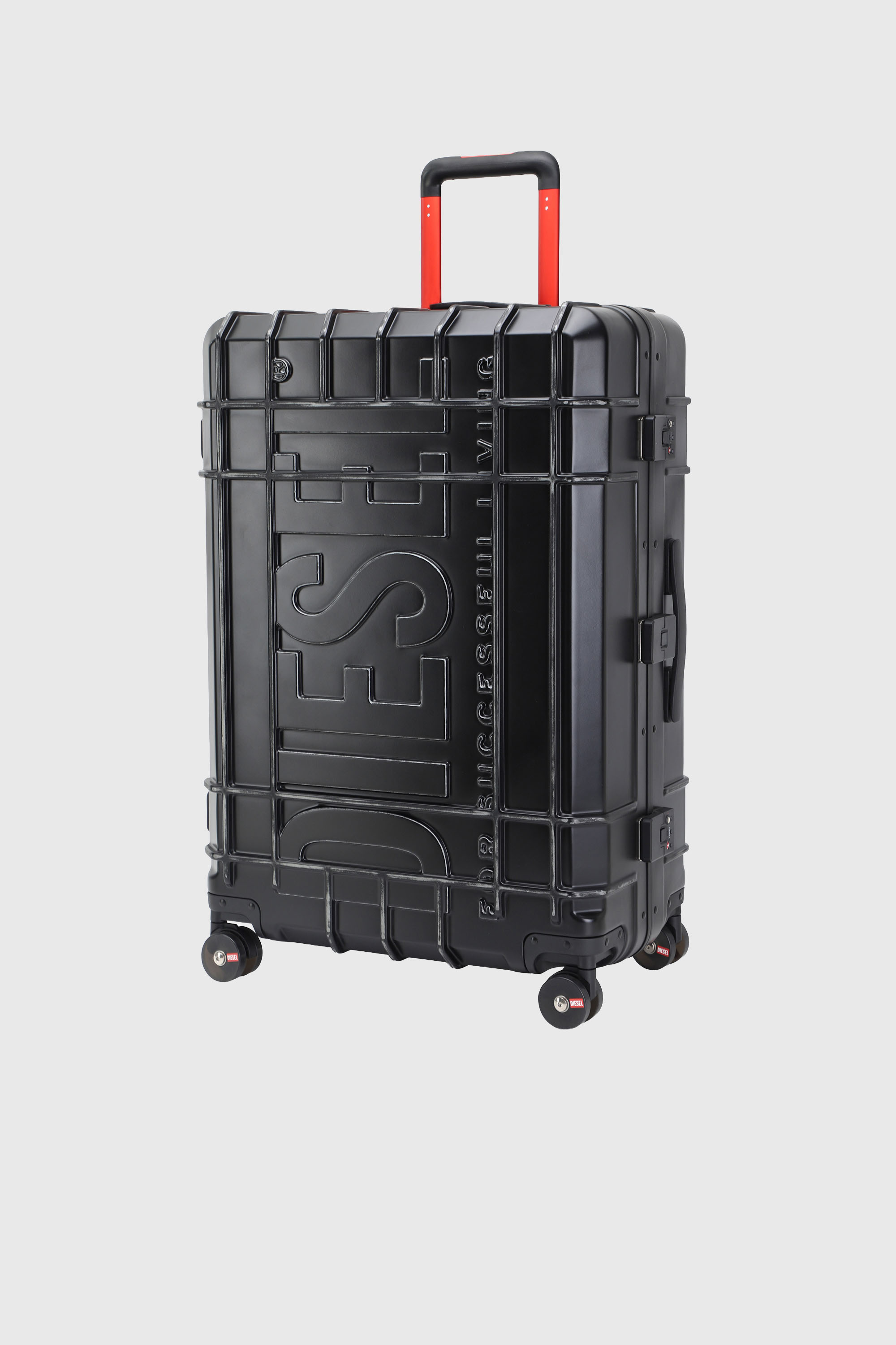 Diesel - DIESEL PC STRONG IMAGE TROLLEY- DSL003, Unisex's Rugged suitcase size L in Black - 6