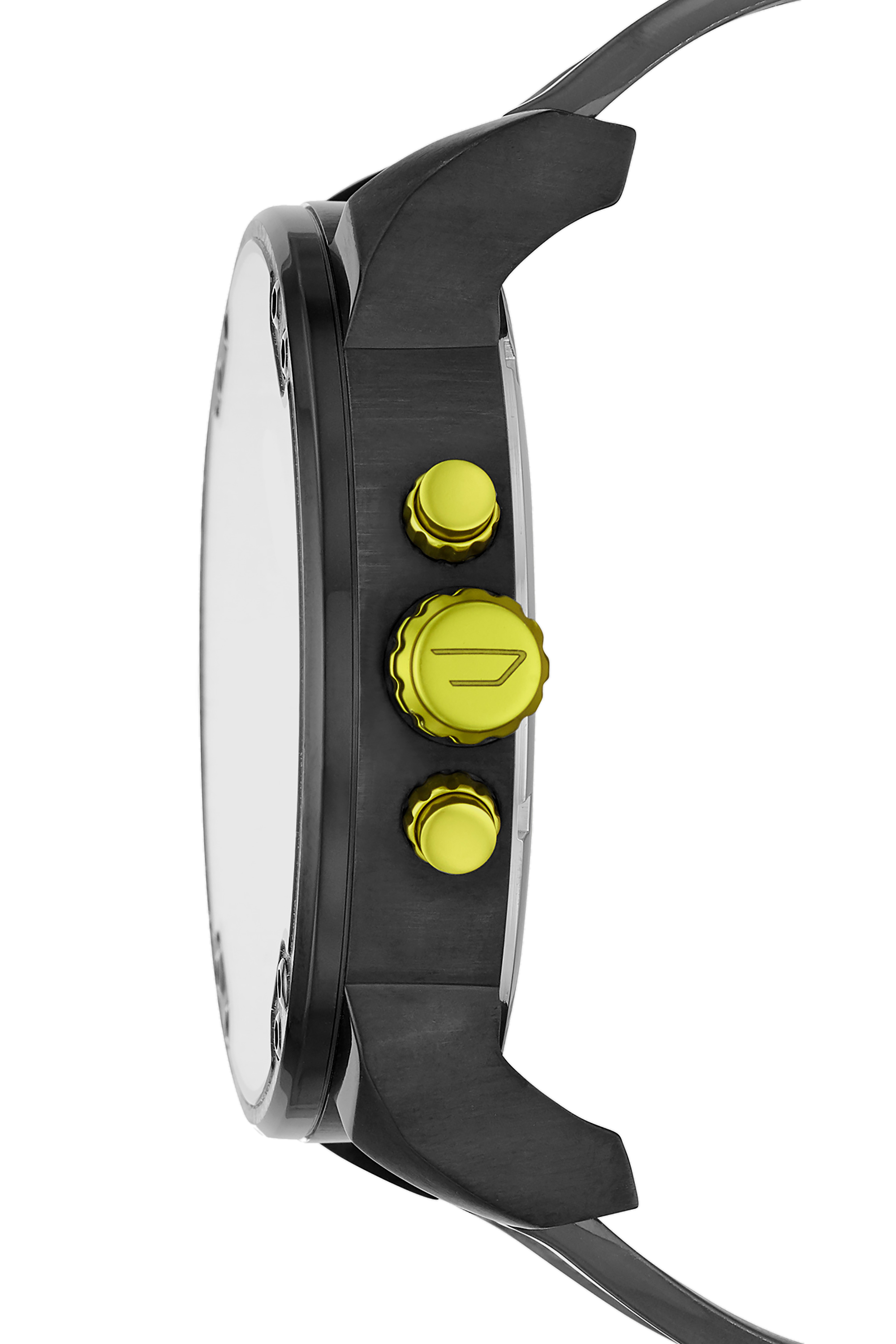 Diesel - DZ7422, Man's Mr. Daddy 2.0 chronograph two-tone polyurethane watch in Black - 2