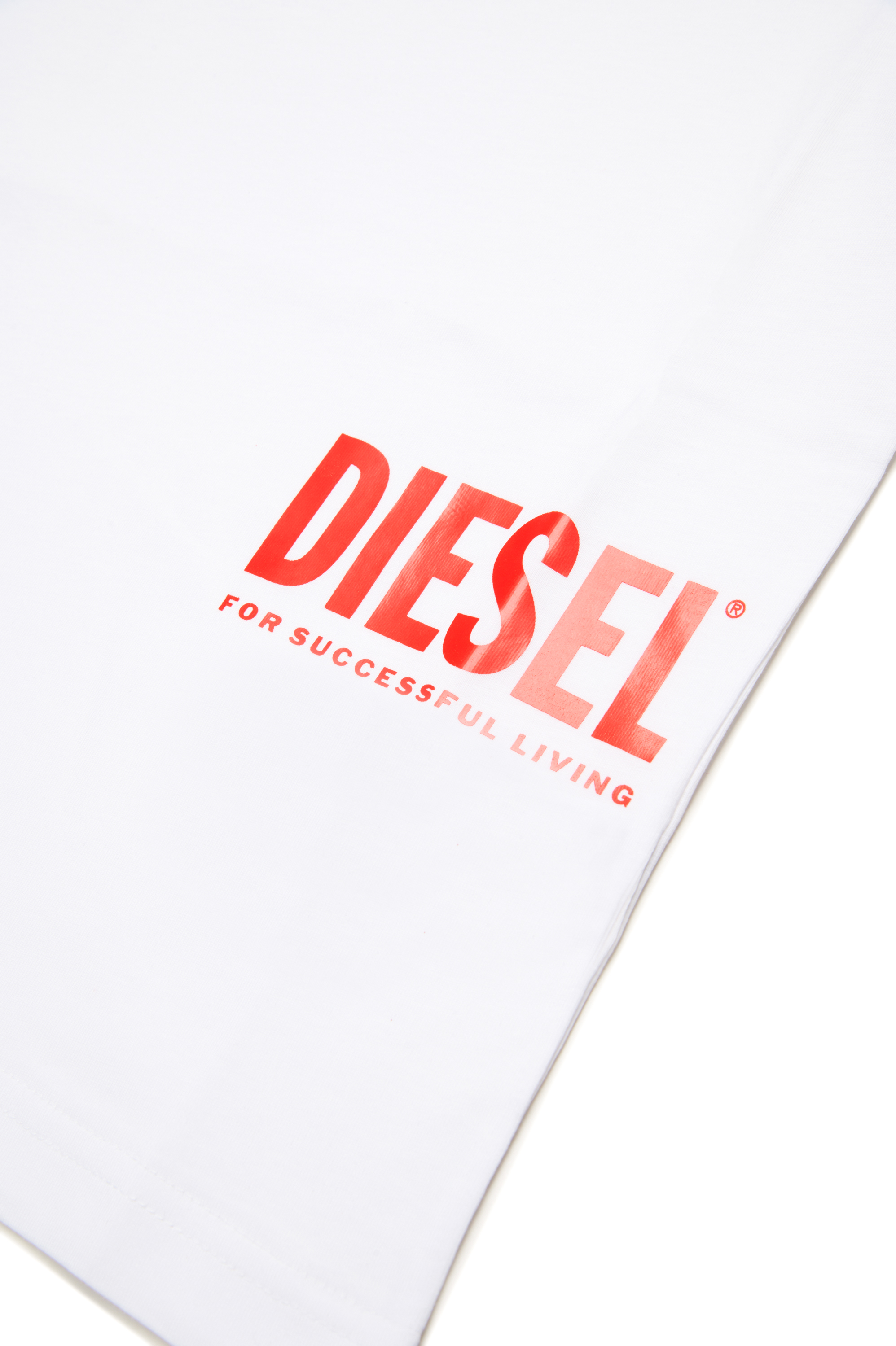 Diesel - MTFIND OVER, Man's T-shirt with Biscotto logo in White - 4