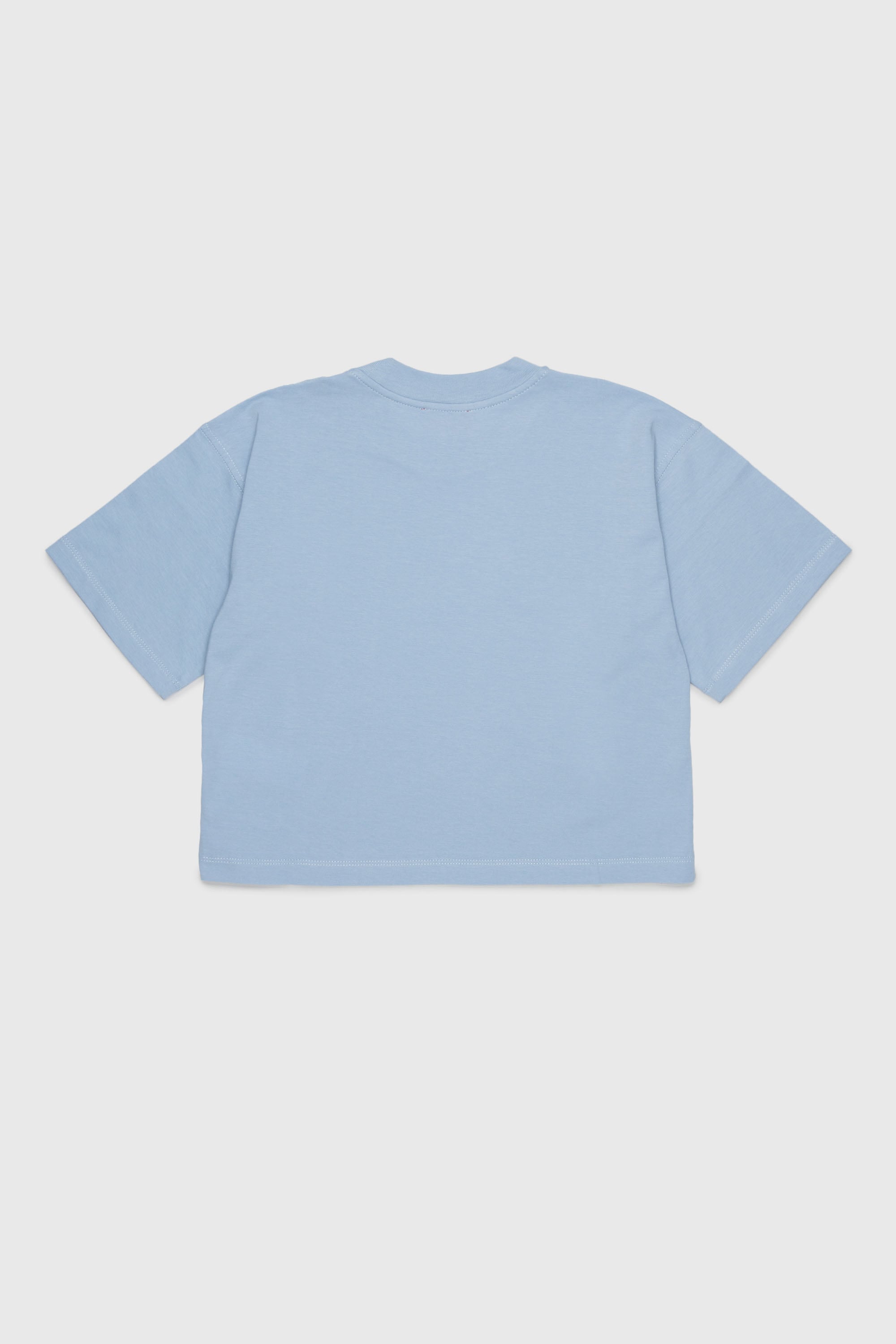 Diesel - TLIXIN, Woman's Cropped T-shirt with Oval D logo in Light Blue - 2