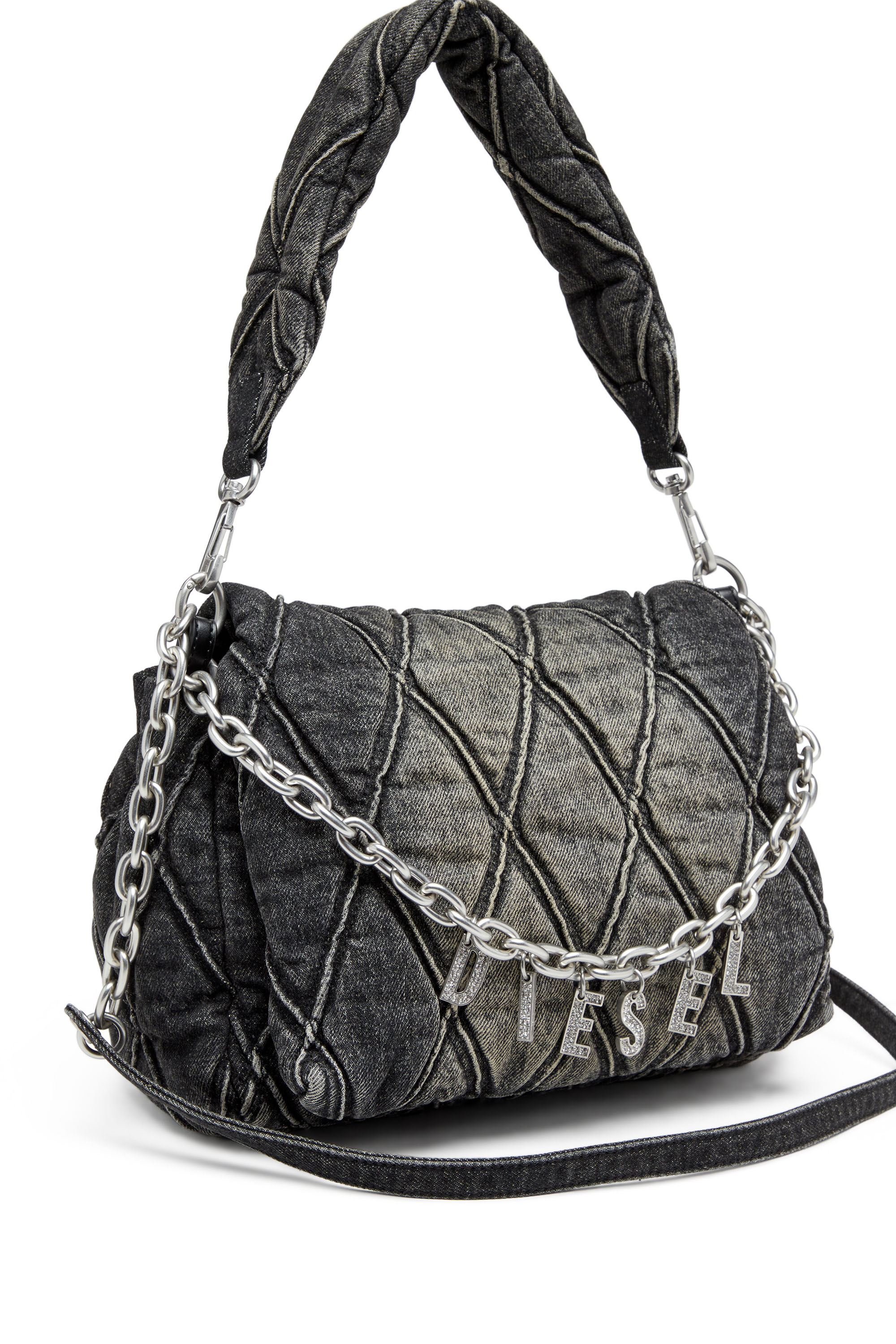 Diesel Charm-D Denim Shoulder Bag - Farfetch