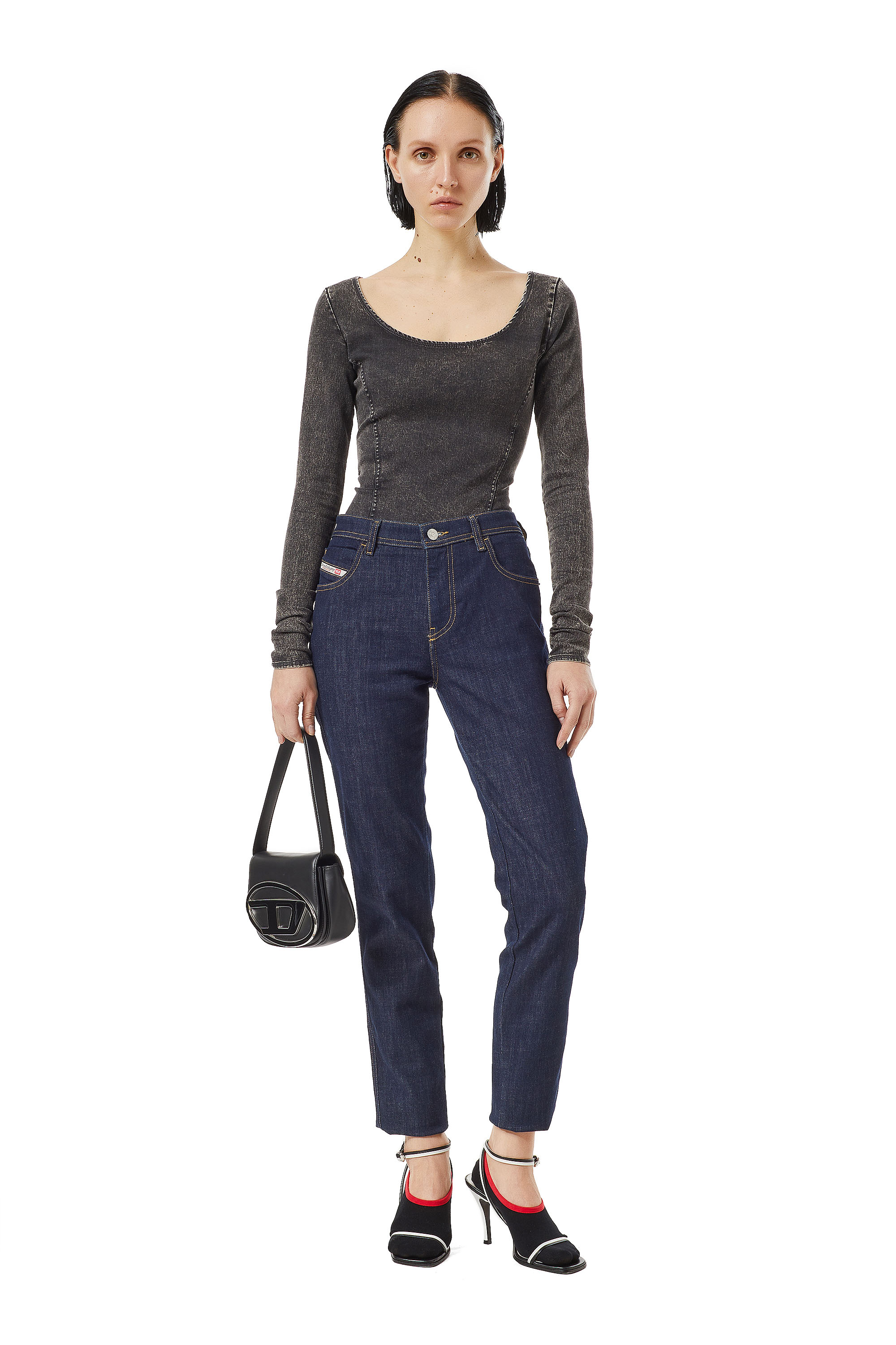 Diesel - Skinny Jeans 2015 Babhila Z9C17, Dark Blue - Image 1