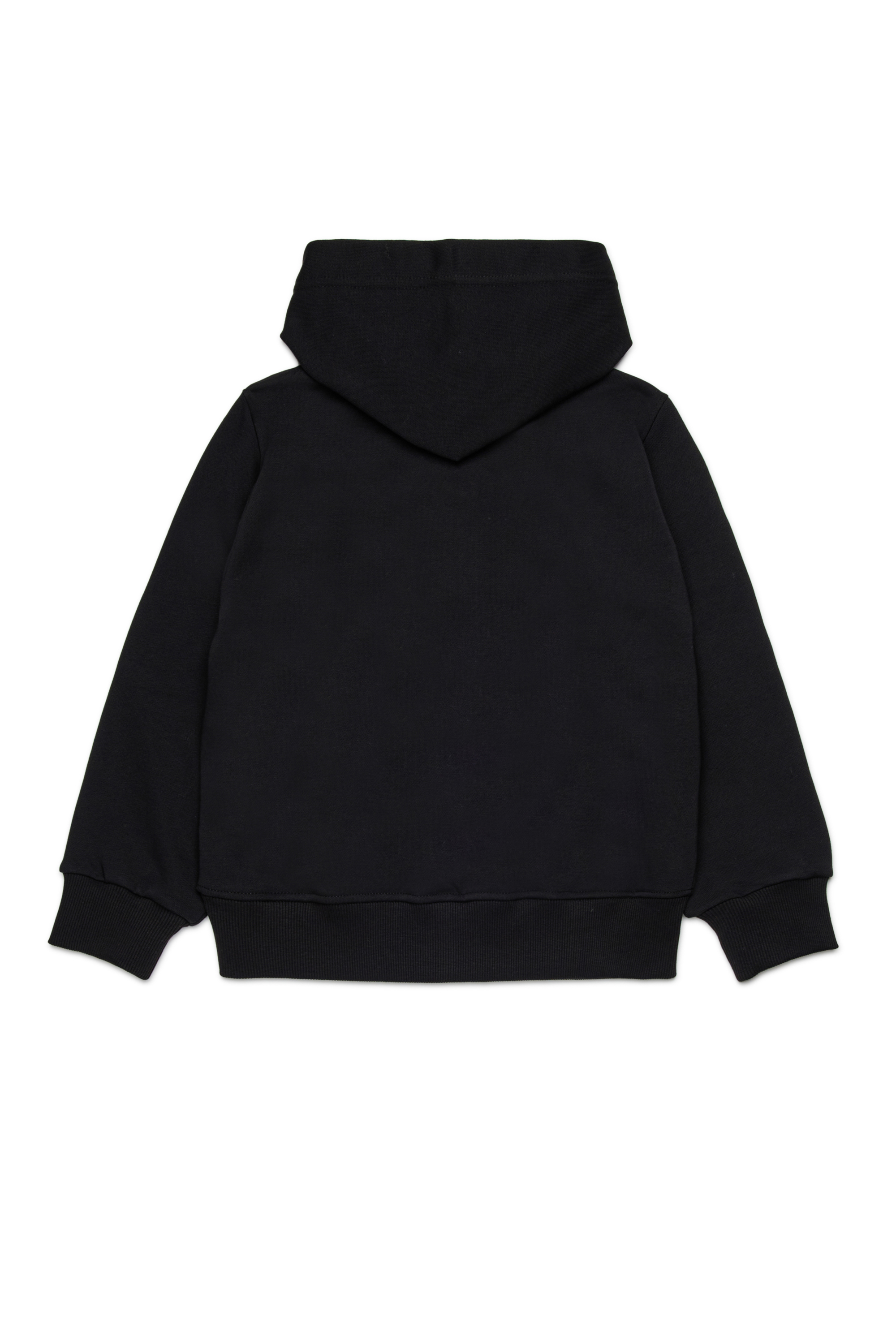 Diesel - SDROPSHOODZ OVER, Man's Cotton zip-up hoodie in Black - 2