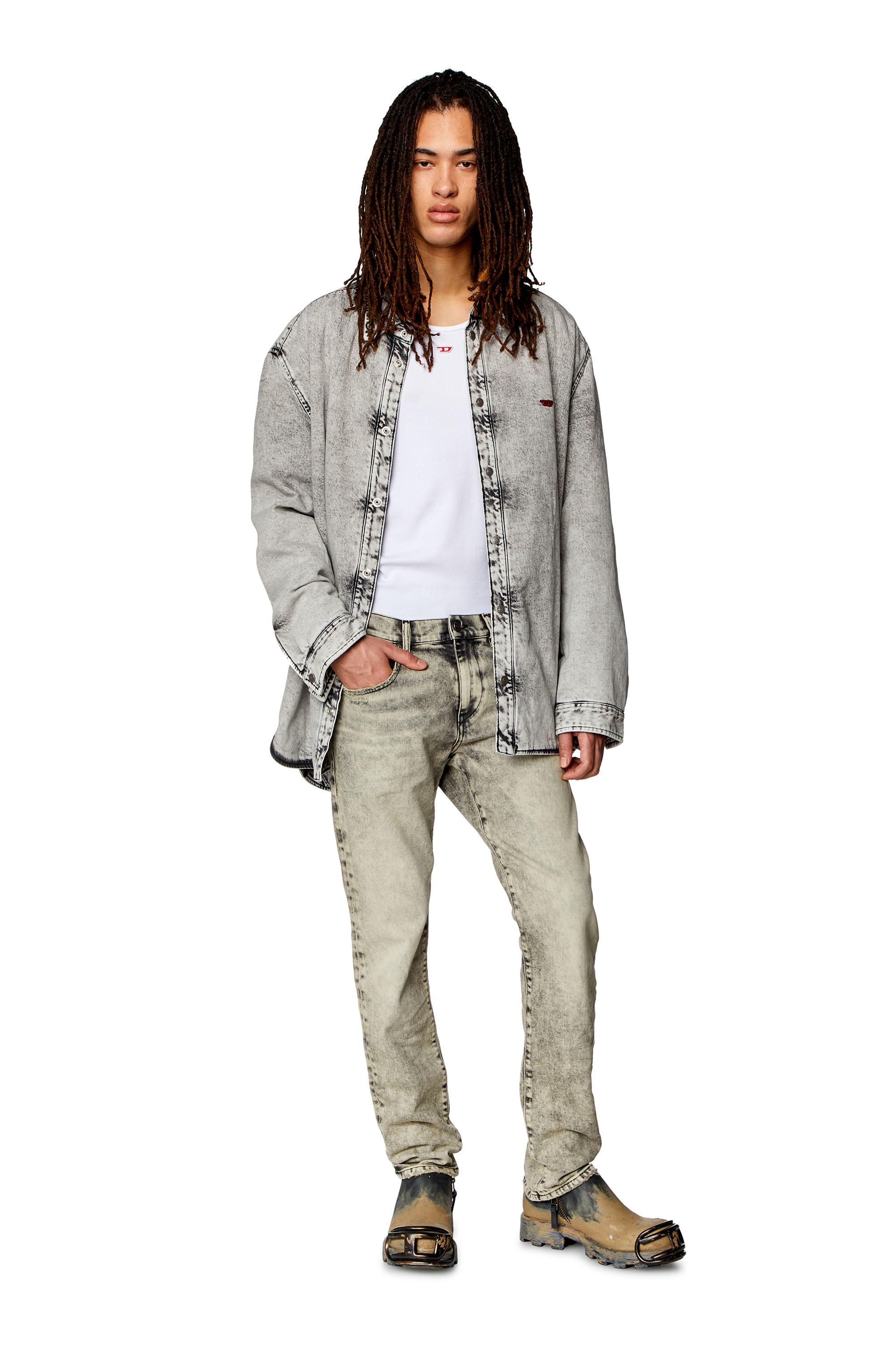 Diesel - Slim Jeans 2019 D-Strukt 09H56, Grey - Image 1