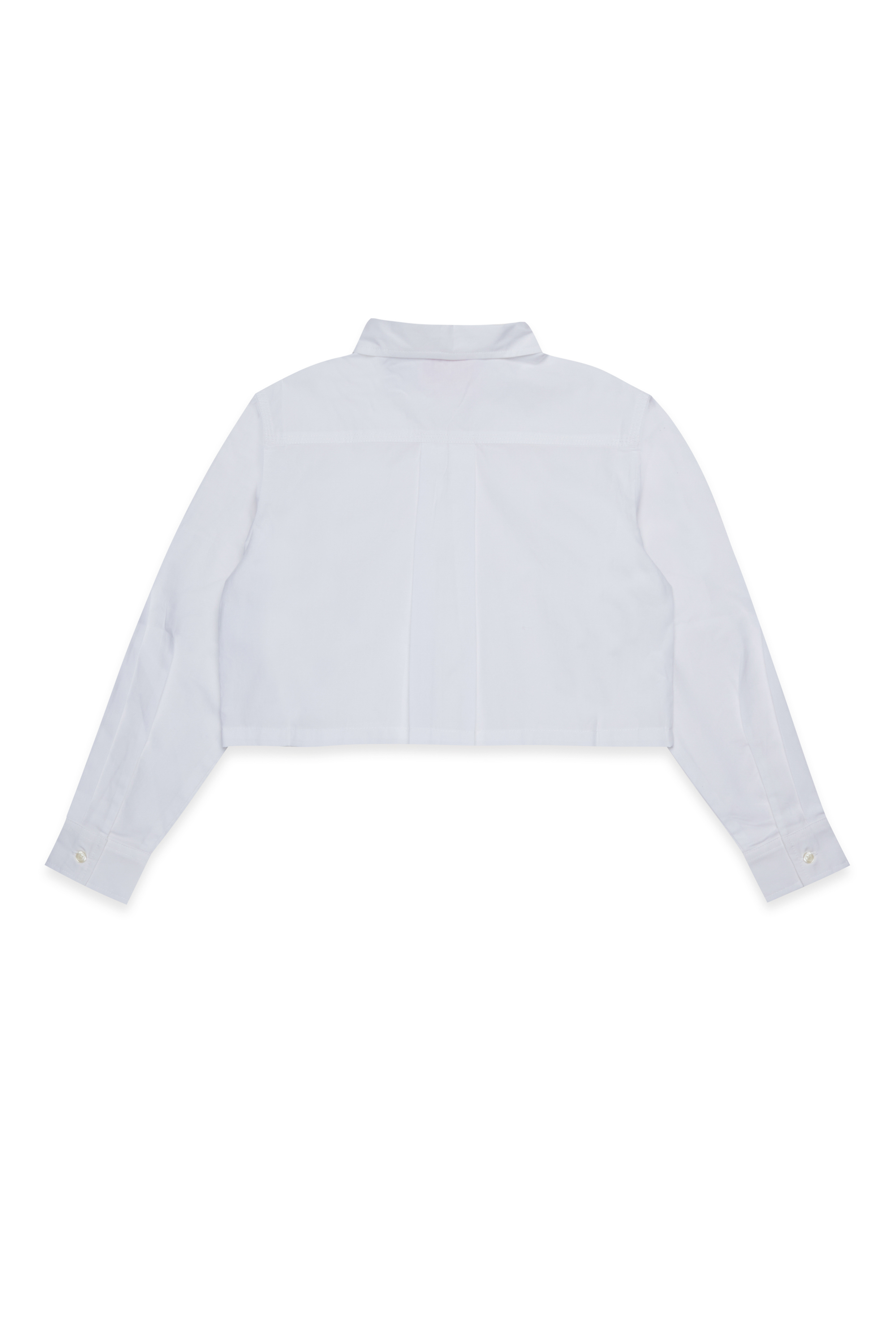 Diesel - CLIO, Woman's Cotton shirt with embroidered logo in White - 2