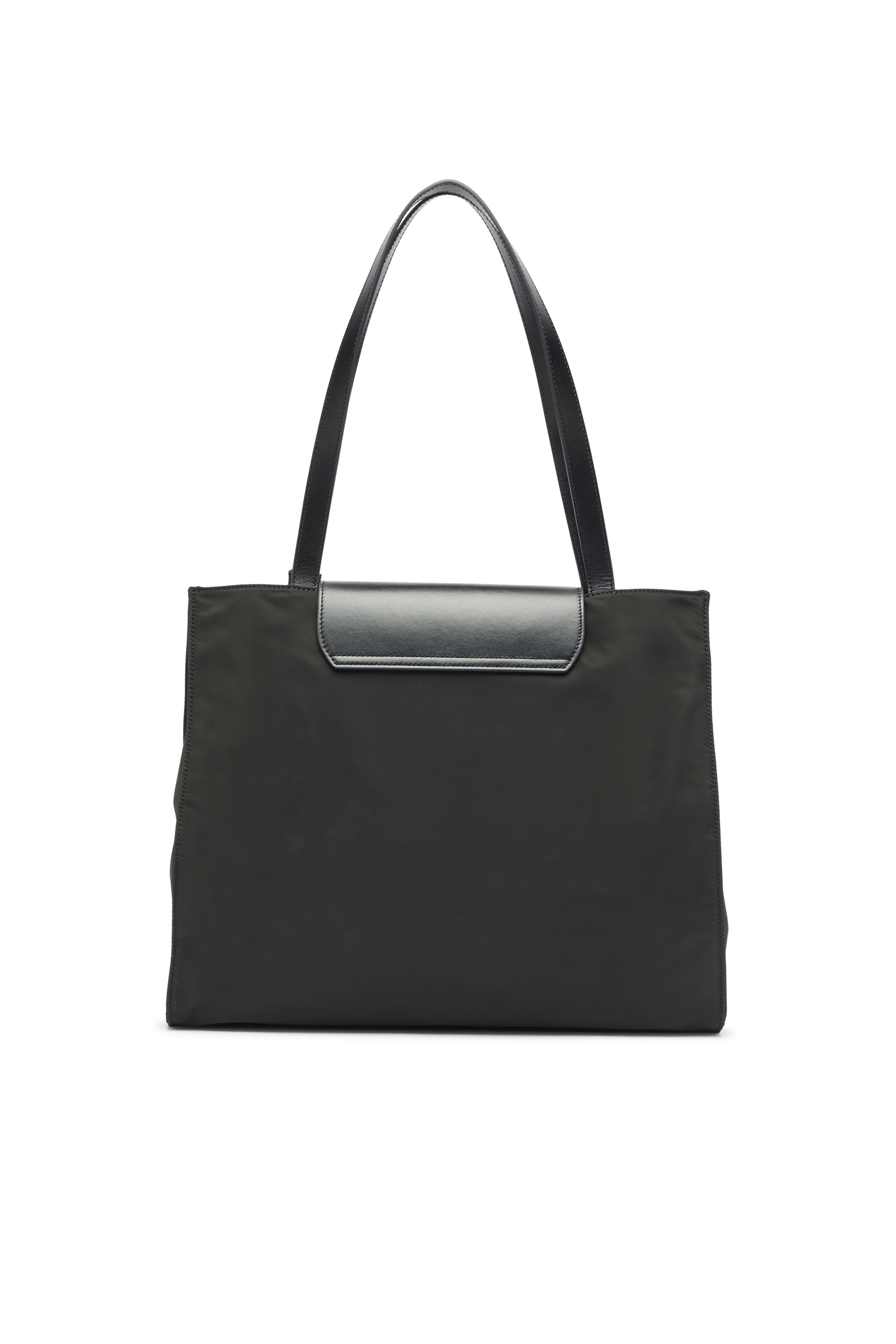 Diesel - 1DR TOTE E/W, Unisex's 1DR - Shopping bag in nylon with leather flap in Black - 2