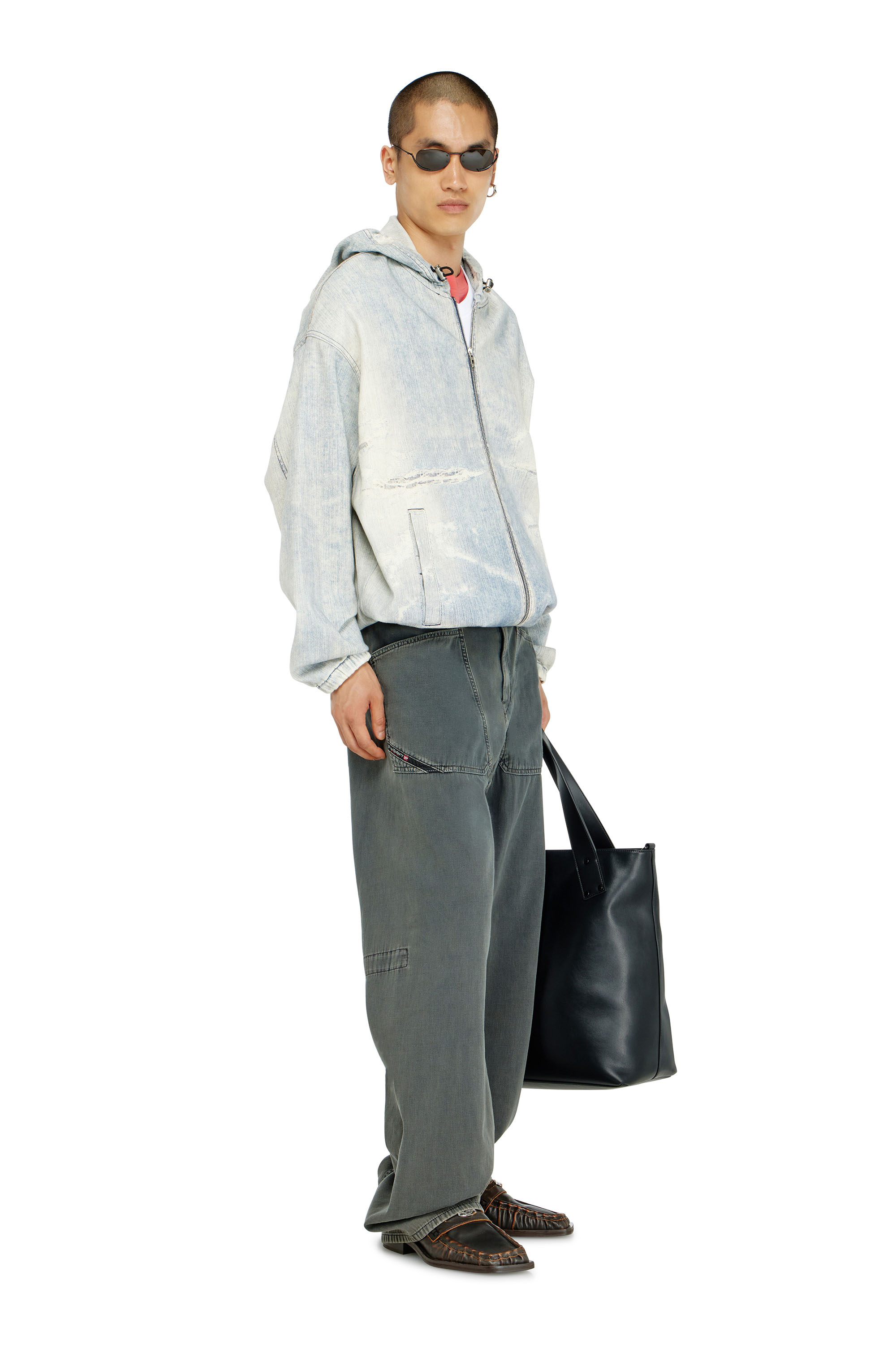 Diesel - Man's Relaxed Jeans D-Zeta 068WR, Grey - 1