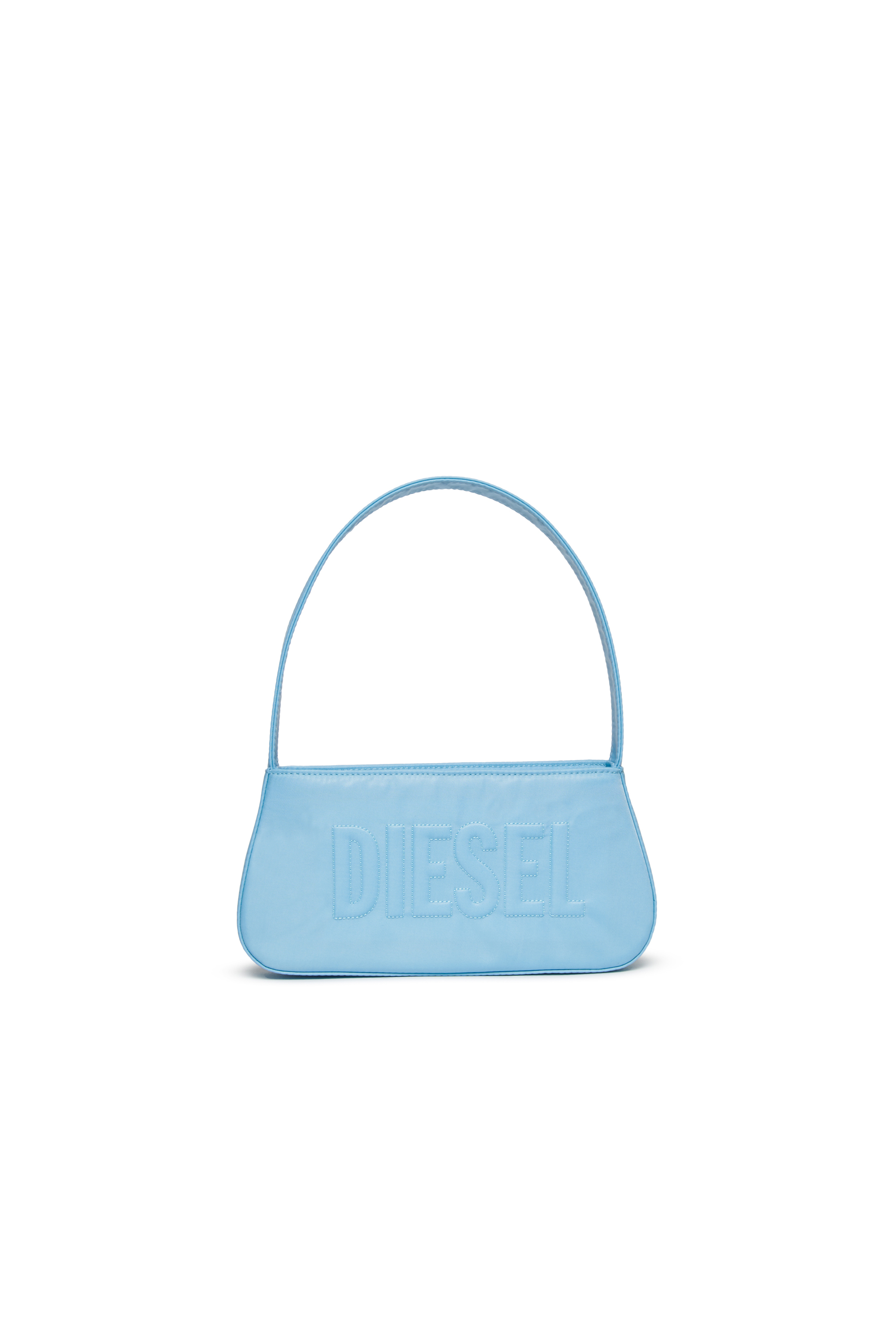 Diesel - WDELIA, Woman's WDELIA Nylon bag with embroidered logo in Blue - 1