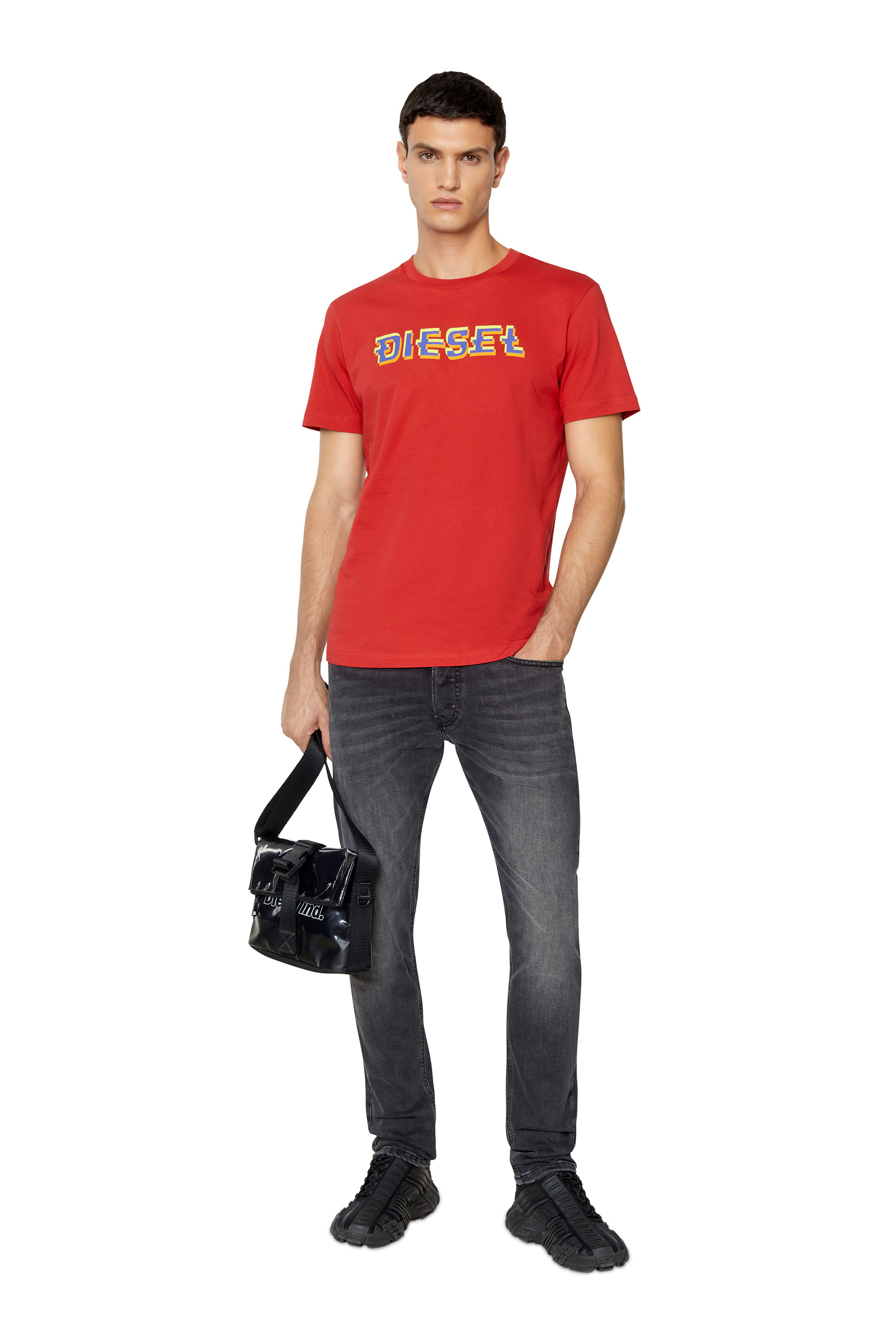 Diesel - D-Luster 0IHAV Slim Jeans, Black/Dark grey - Image 5