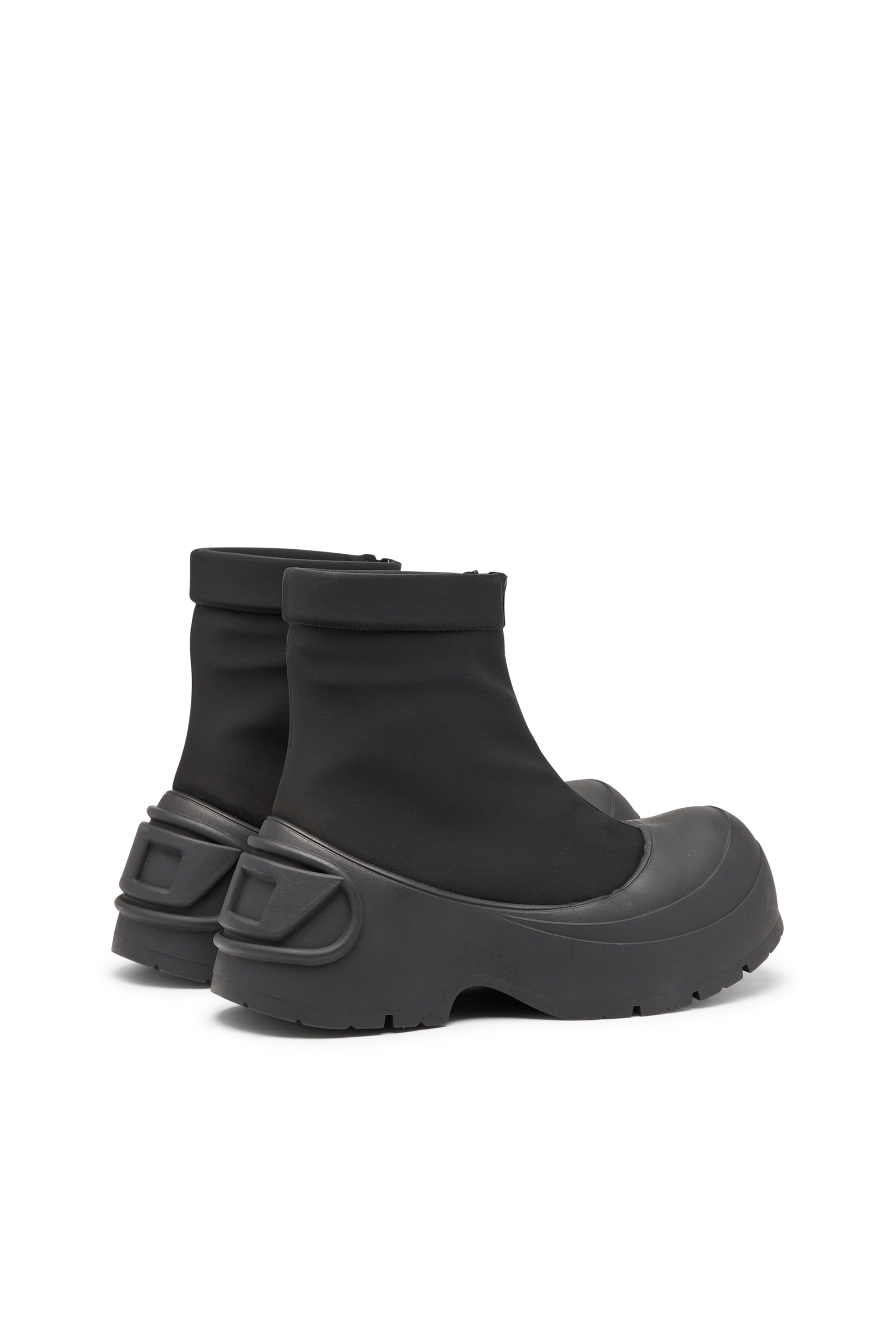 D-DONALD CH, Black Diesel - D-DONALD CH, Man's D-Donald-Rubber-trimmed ankle boots in Black - 3