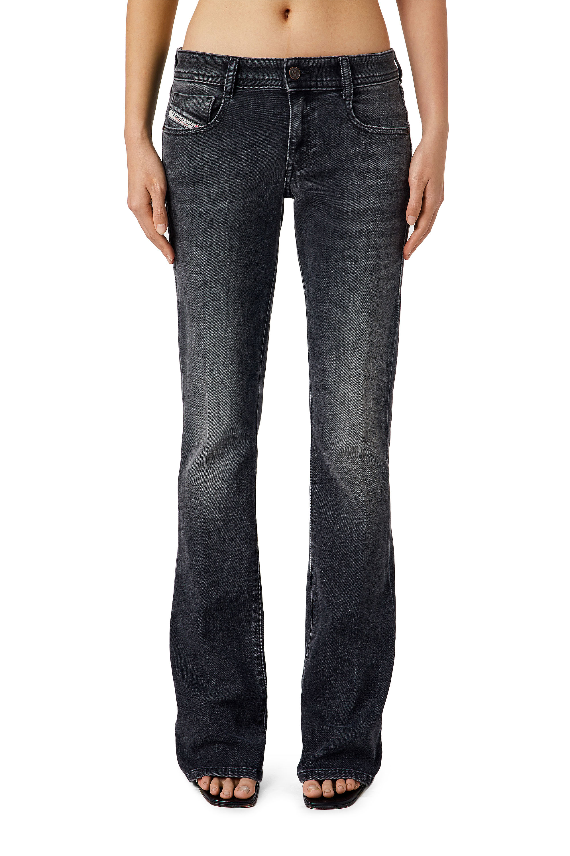 Diesel - 1969 D-EBBEY 0EIAG Bootcut and Flare Jeans, Black/Dark grey - Image 1