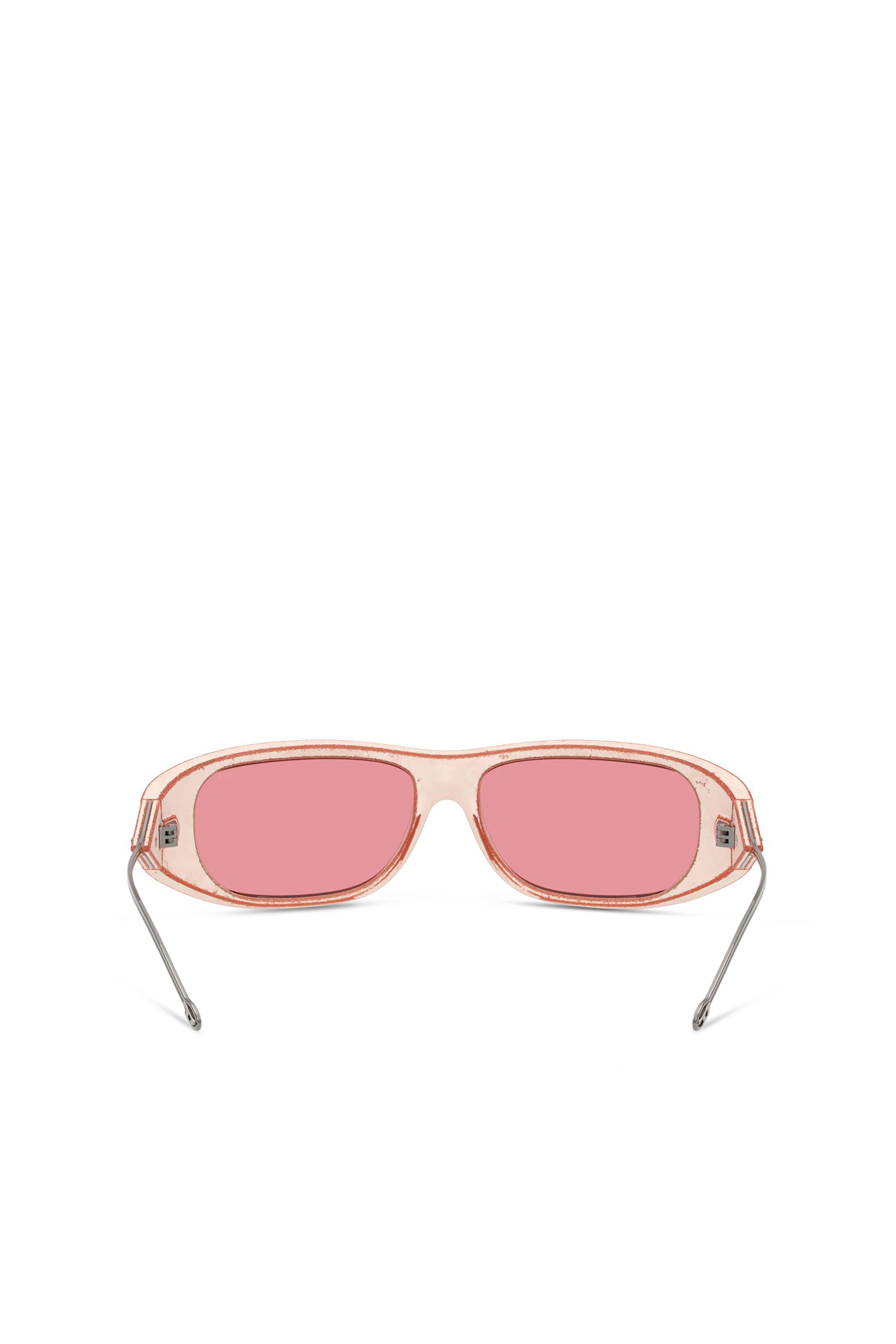 Diesel - 0DL3001 SIZE 61, Unisex's Wraparound style sunglasses in Pink - 3