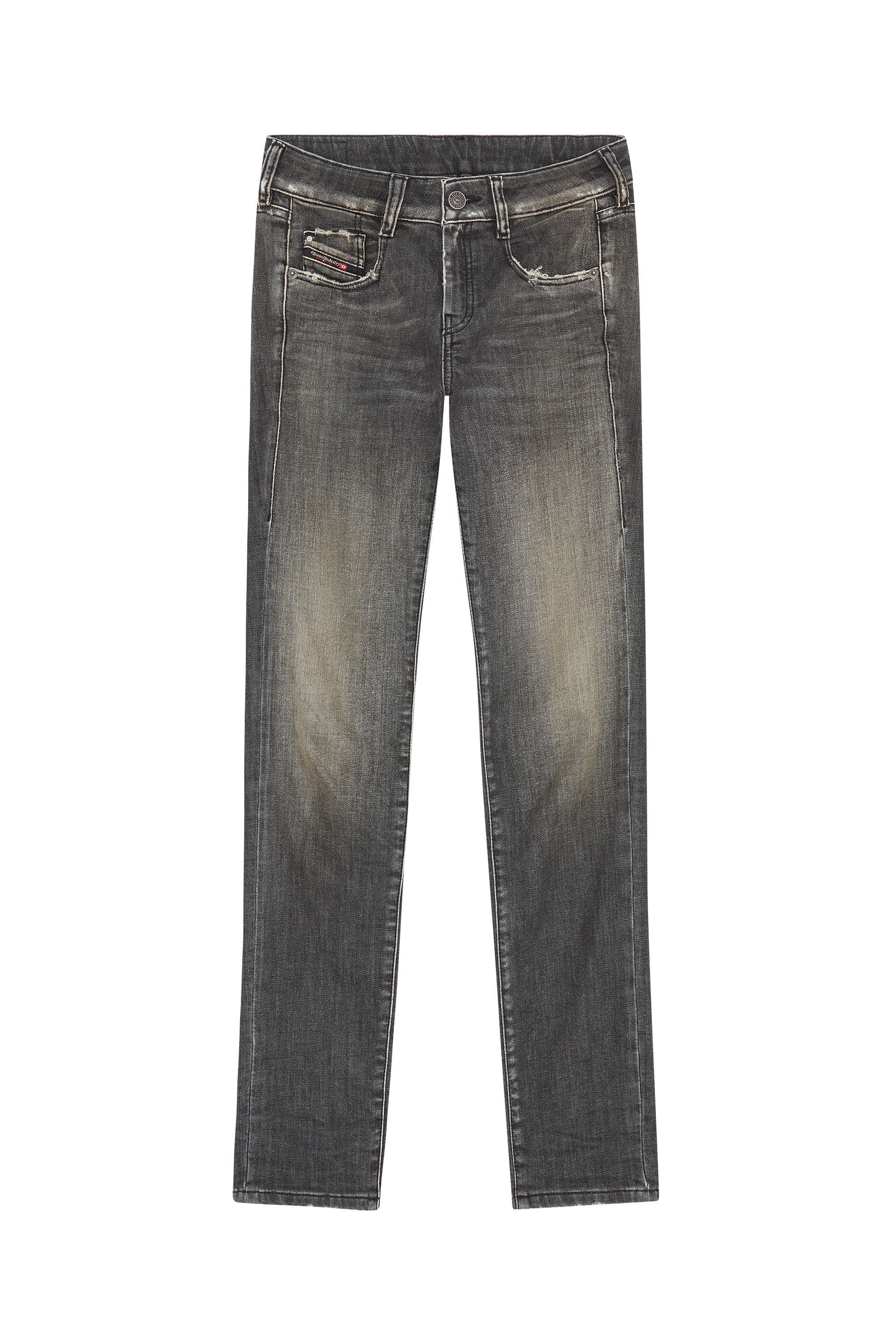 Diesel - D-Ollies JoggJeans® 09F01 Slim, Black/Dark grey - Image 5