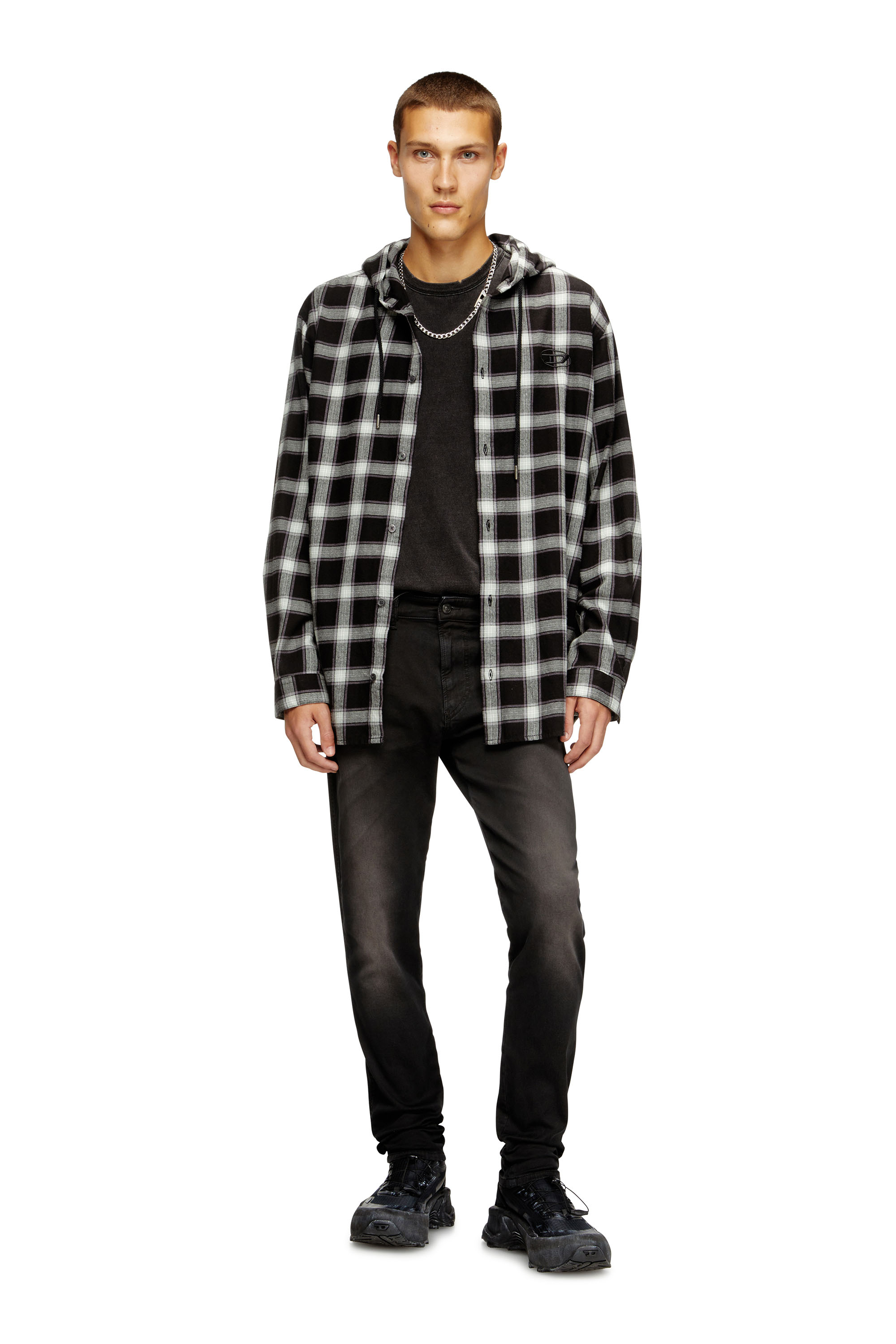 Diesel - Man's Slim 2062 D-Strukt Joggjeans® 0670M, Black/Dark grey - 4