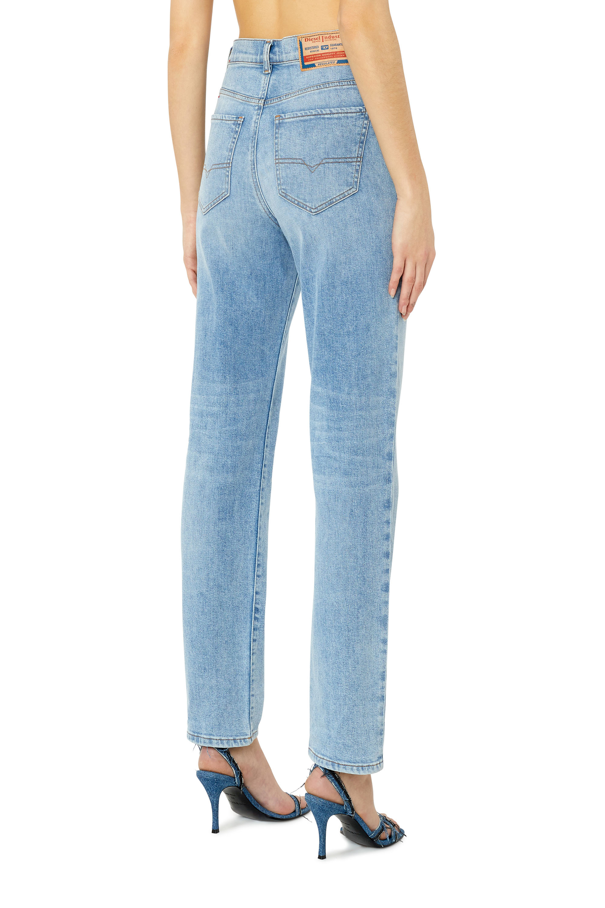 Diesel - 1956 D-Tulip 09F41 Straight Jeans, Light Blue - Image 2