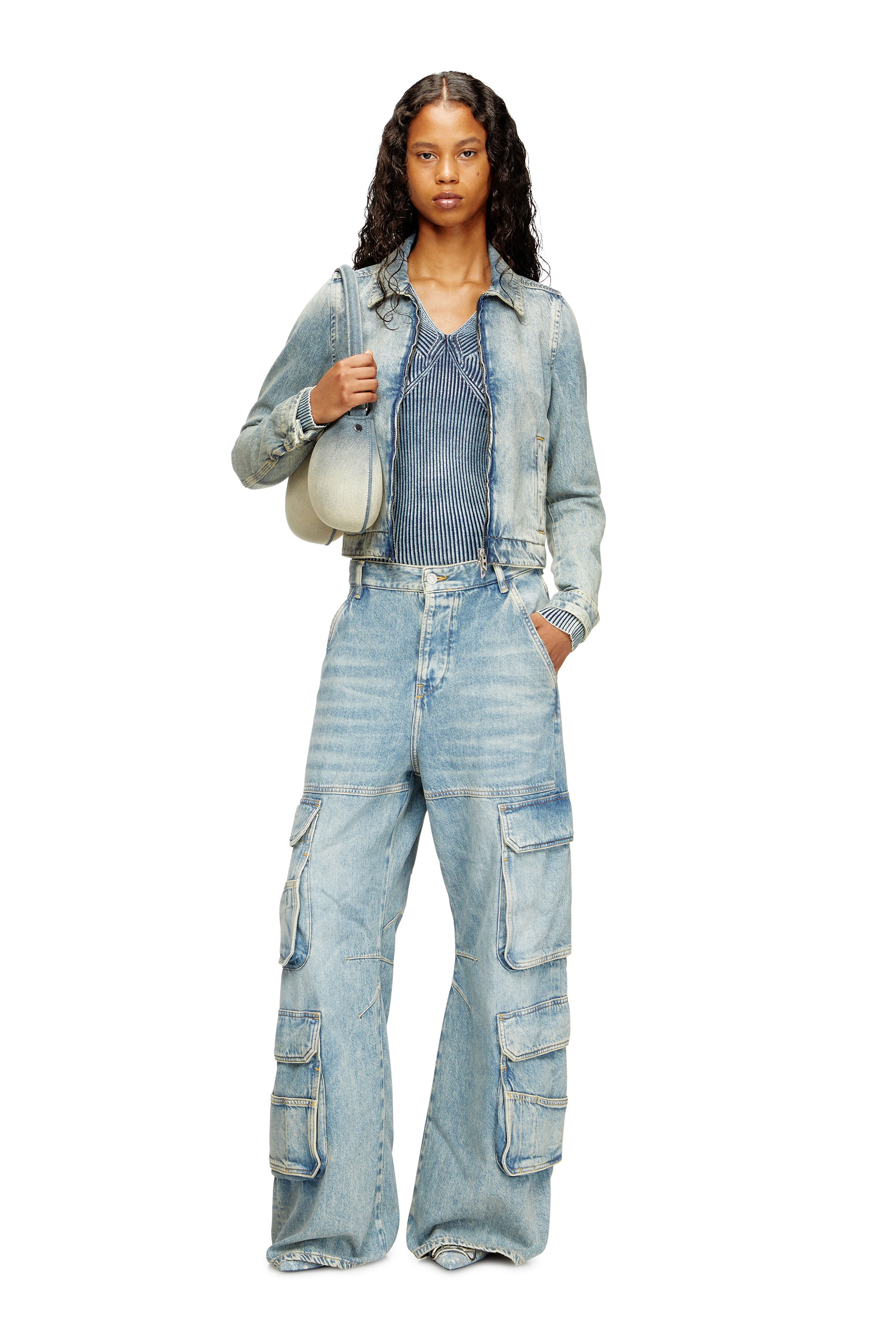 Relaxed Jeans 1996 D-Sire 0DBCX, Light Blue Diesel - Woman's Relaxed Jeans 1996 D-Sire 0DBCX, Light Blue - 1