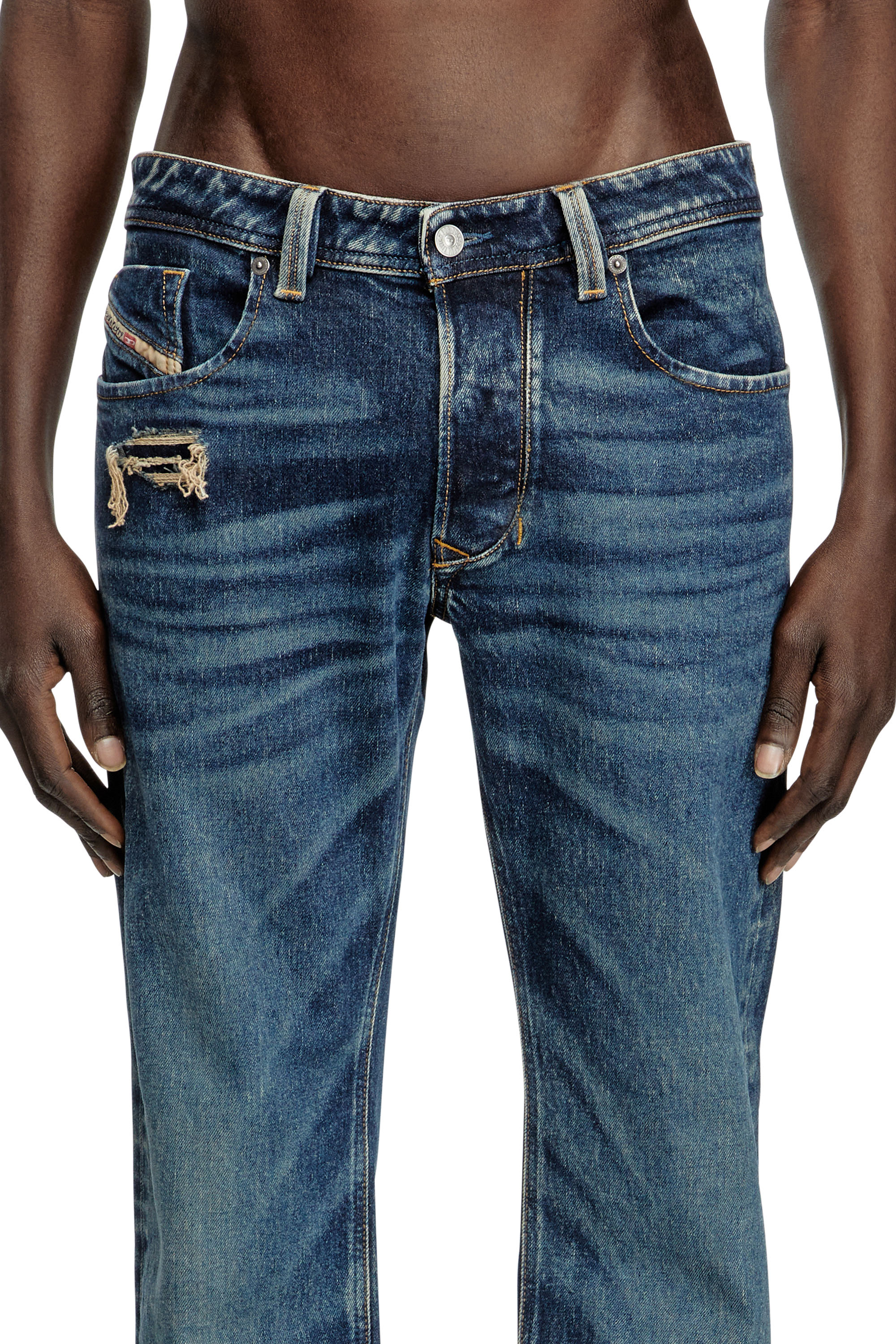 Diesel - Man's Regular Jeans 1985 Larkee 007Y3, Dark Blue - 5