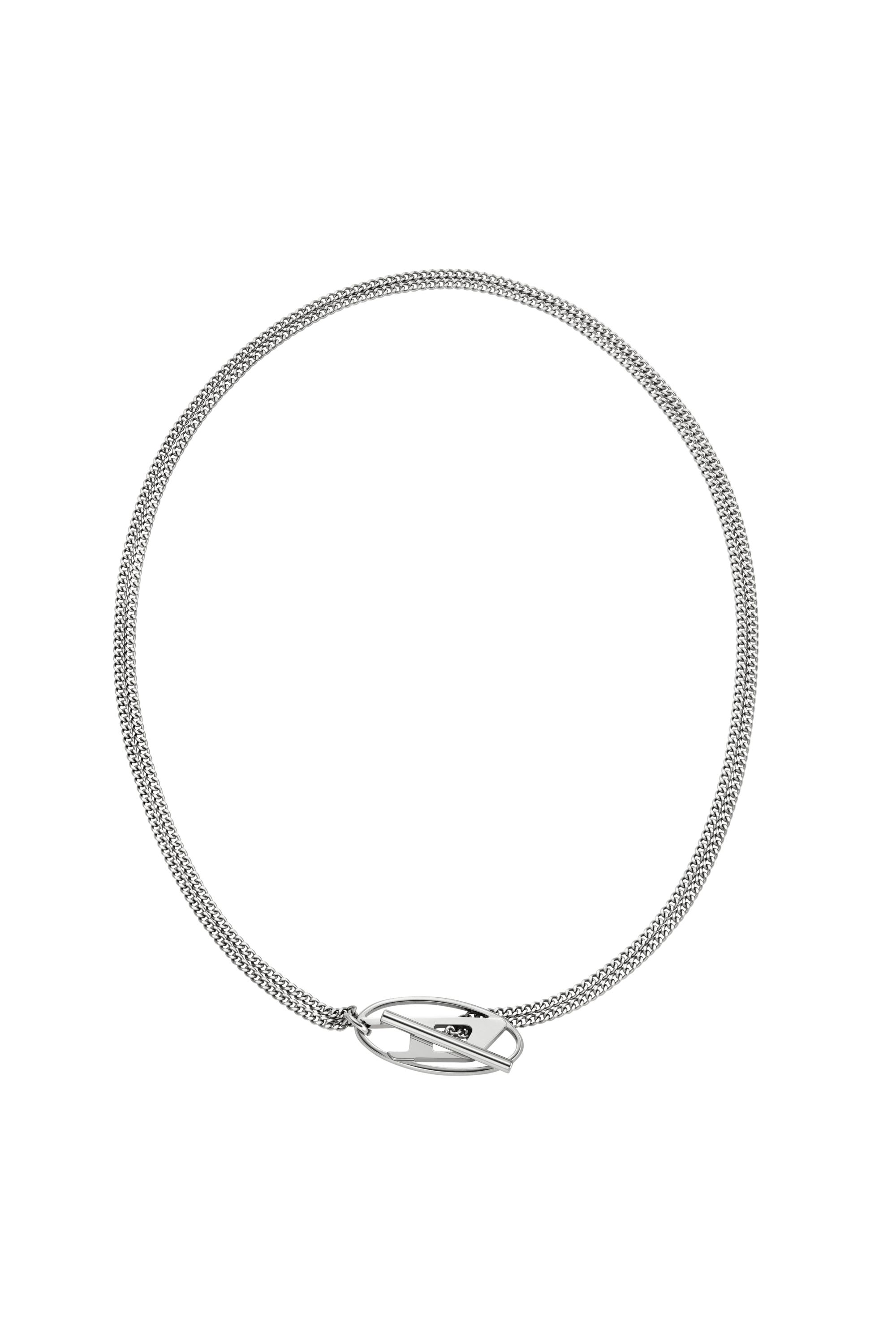 Diesel - DX1534040, Unisex's Stainless Steel Chain Necklace in Silver - 1