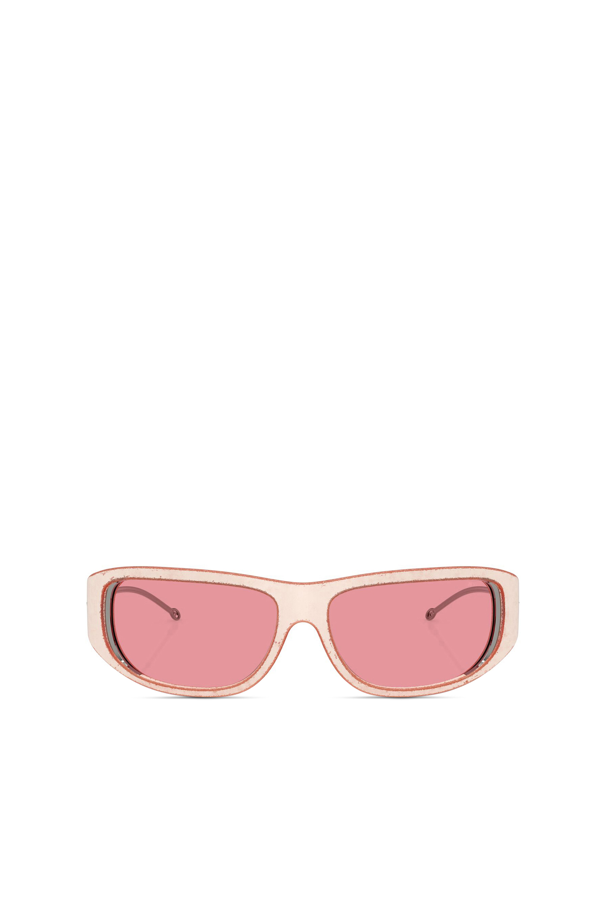 Diesel - 0DL3001 SIZE 61, Unisex's Wraparound style sunglasses in Pink - 1