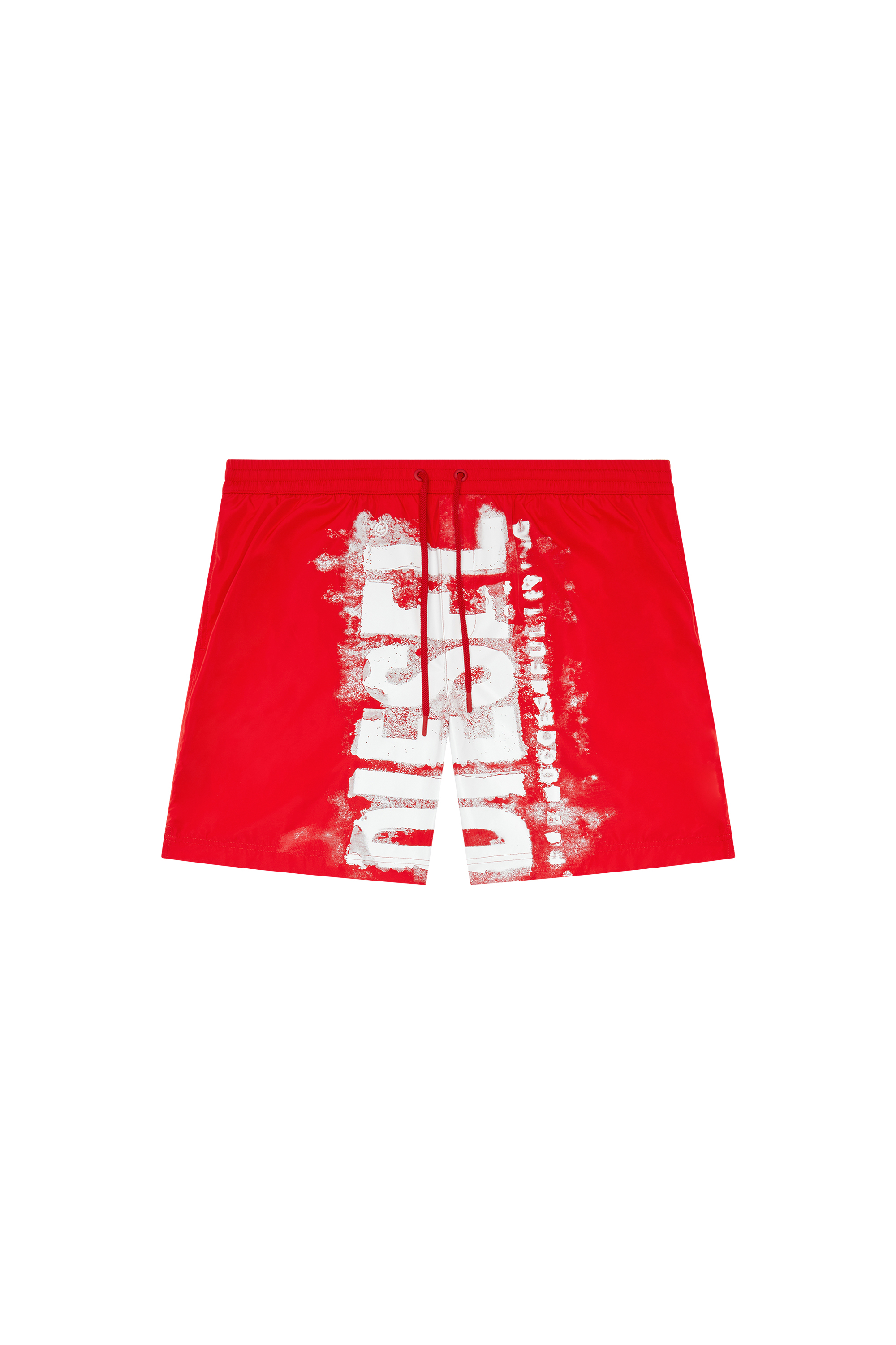 Diesel - BMBX-POWEL-47.5, Man Board shorts with blotchy logo in Red - Image 4