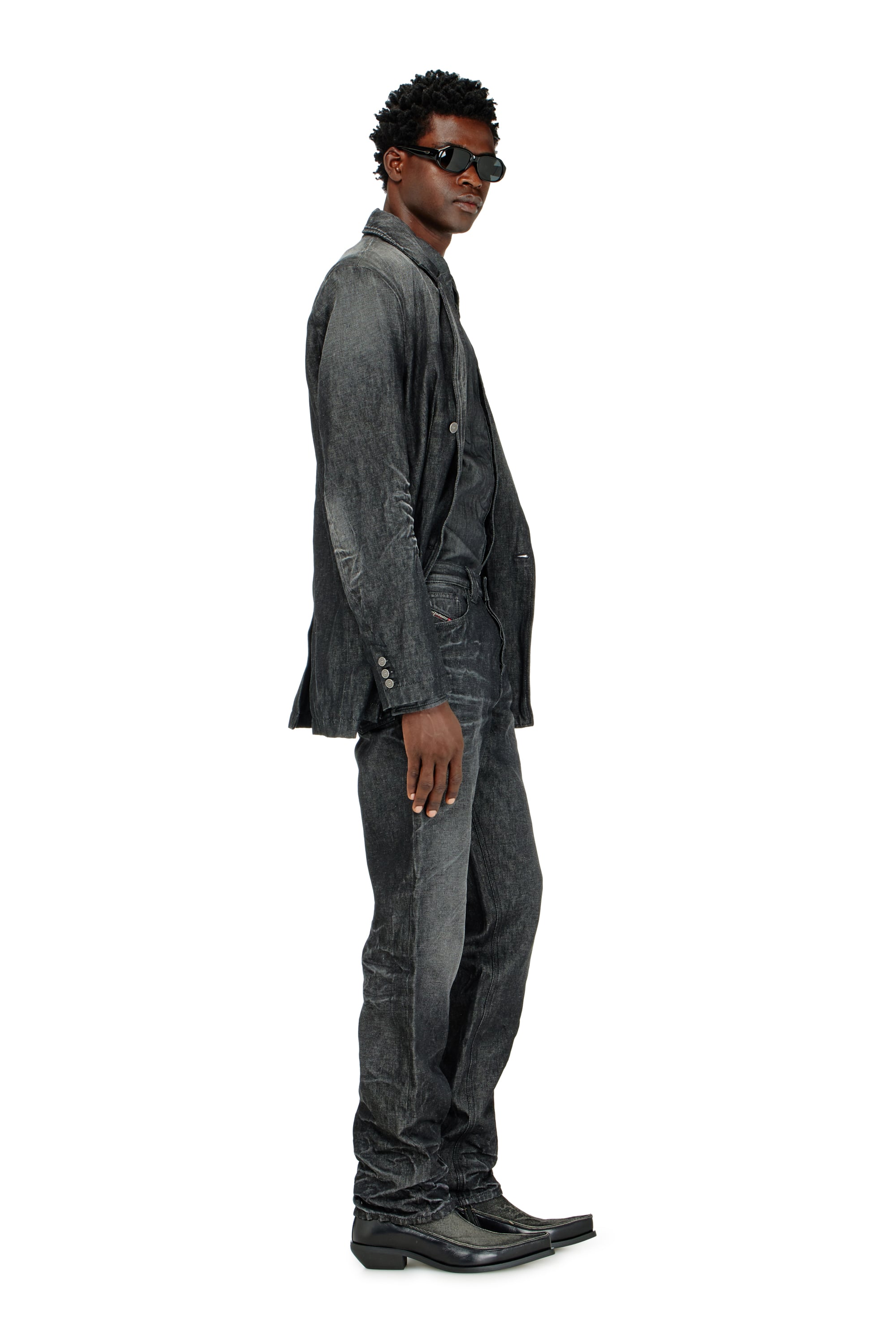 Diesel - Man's Regular Jeans 1991 D-Voeed 09R39, Black/Dark grey - 3