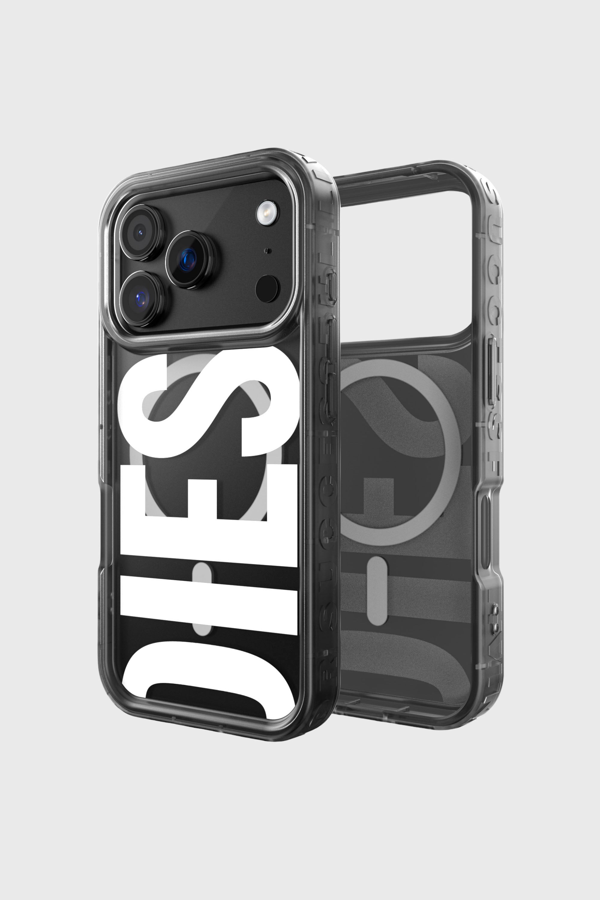 Diesel - 60437 MOULDED CASE, Unisex's Biscotto bumper case with magsafe for iPhone 17 Pro in Black - 1