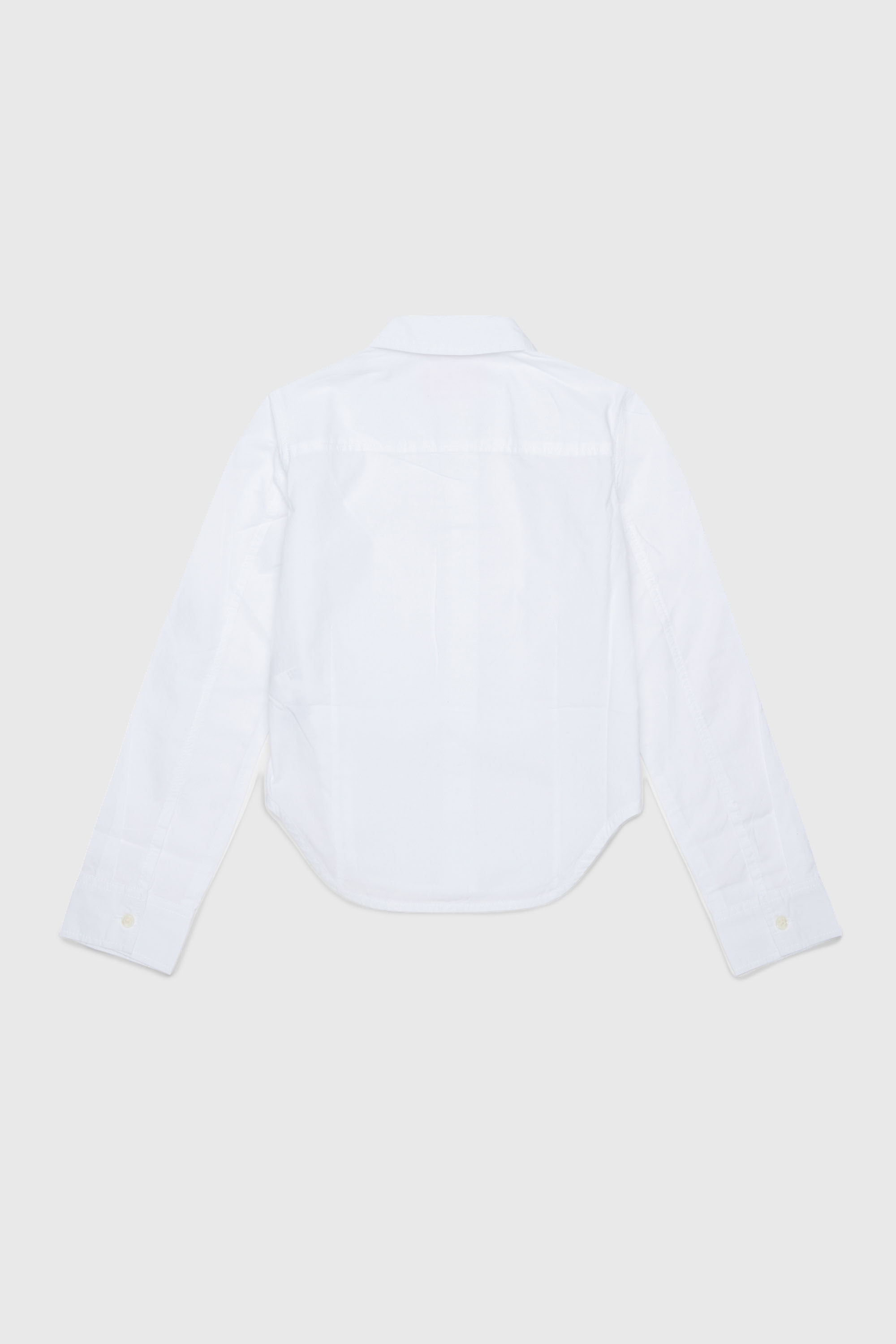 Diesel - CLAIRE, Woman's Cotton shirt with Oval D collar in White - 2
