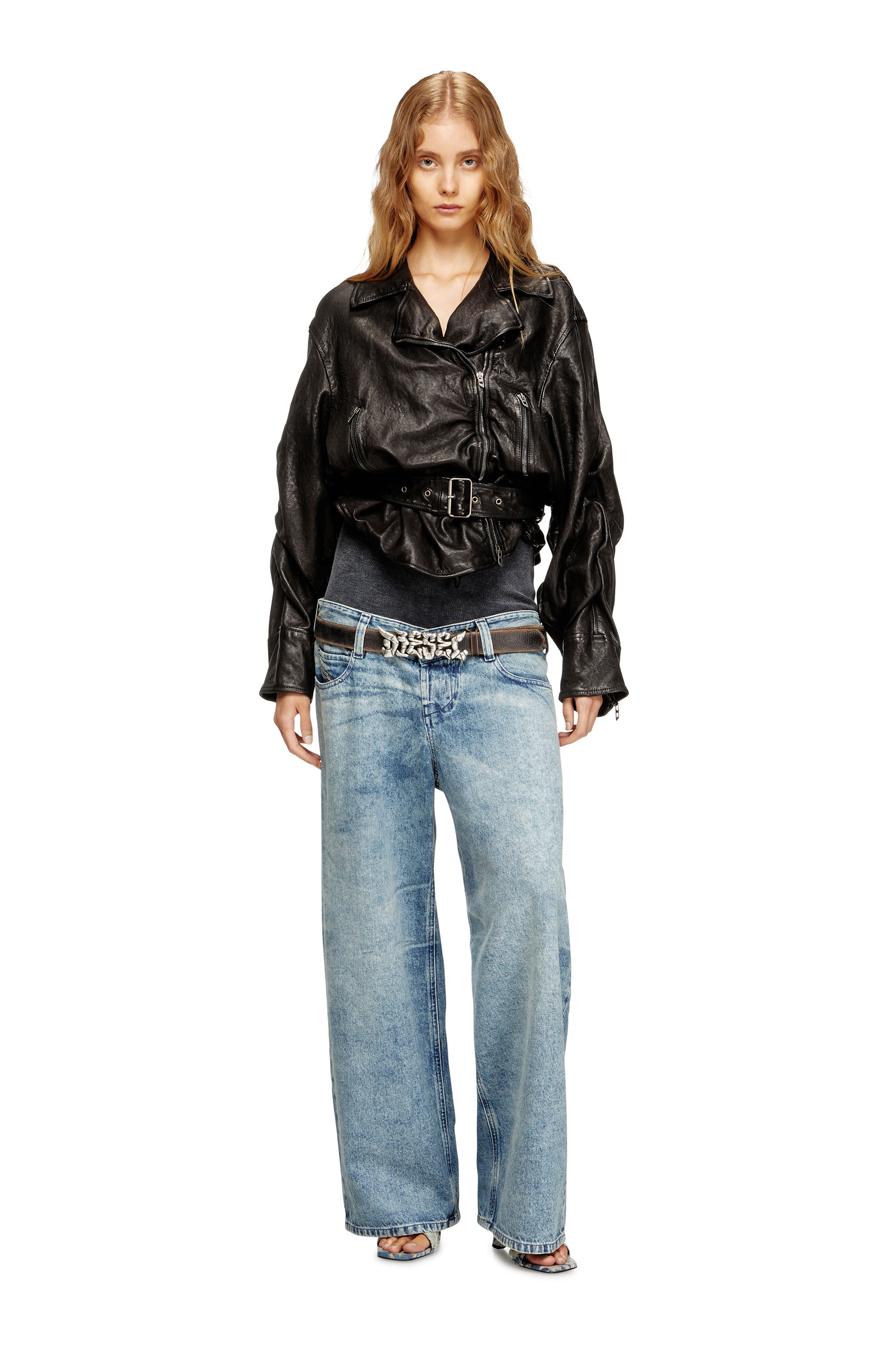 Diesel - Woman's Relaxed Jeans D-Eni 09N97, Medium blue - 1