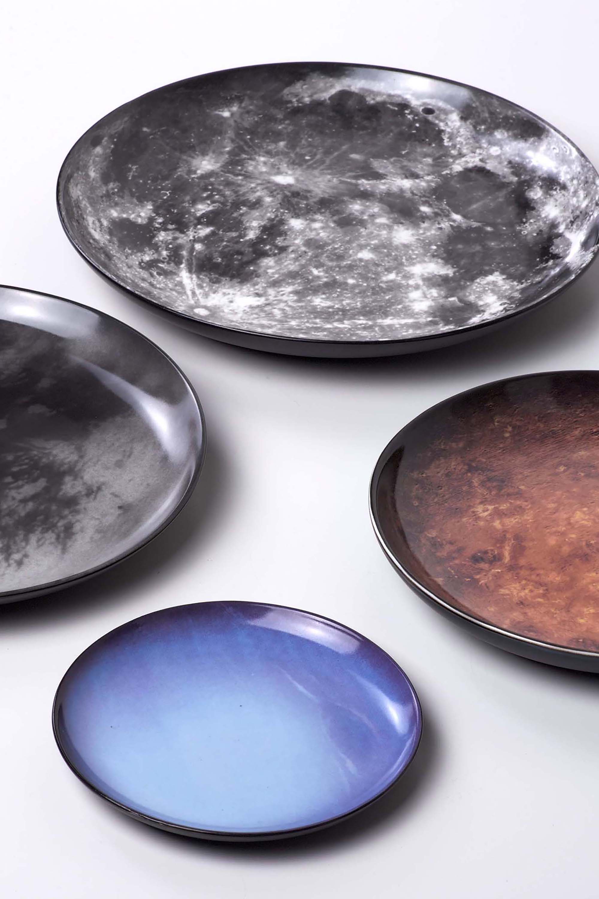 Diesel - 10823 COSMIC DINER, Unisex's Porcelain dinner plate "mars" in Orange Carrot - 2