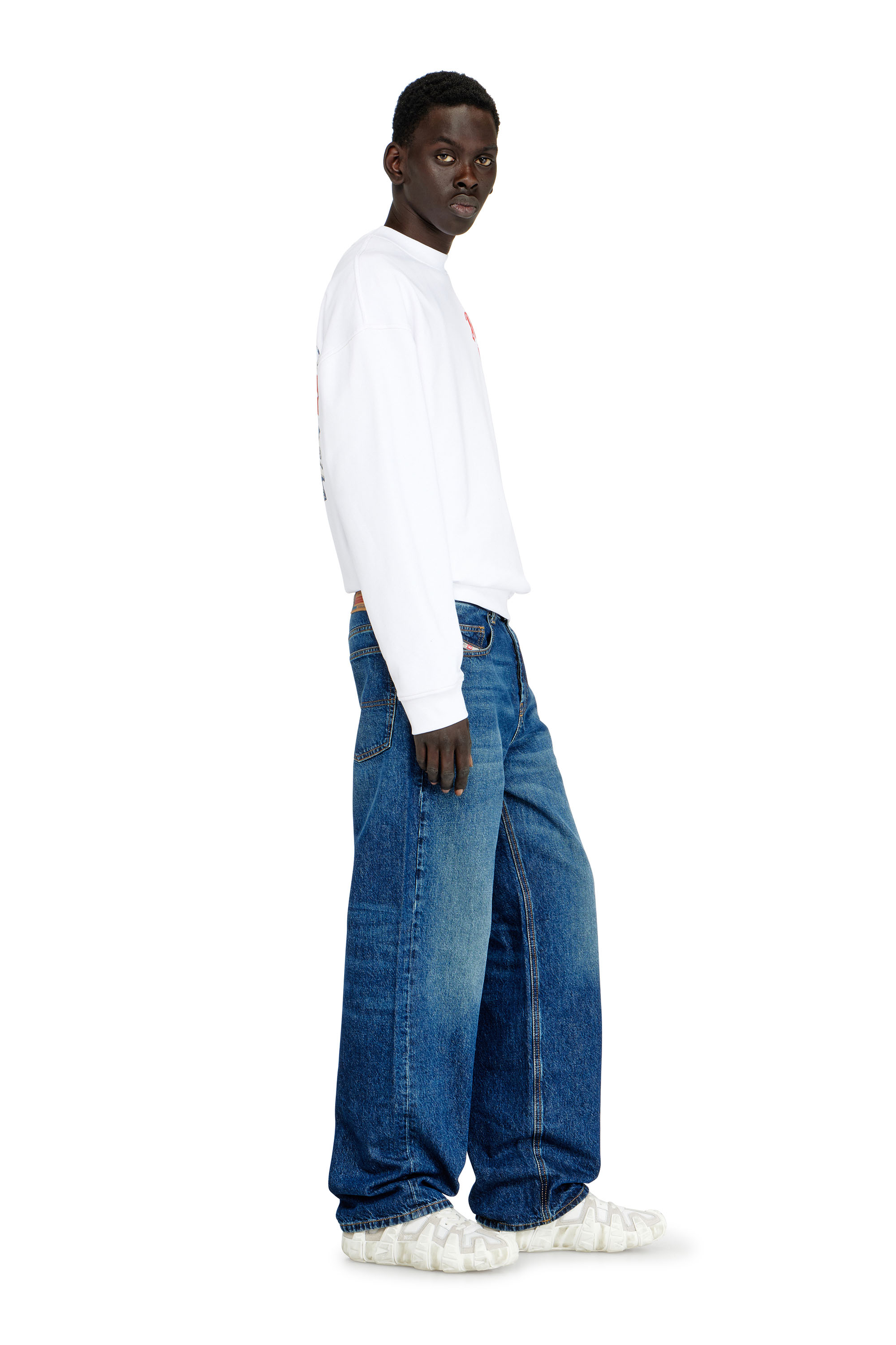 Diesel - Man's Relaxed Jeans 2001 D-Macro 09I27, Medium blue - 2