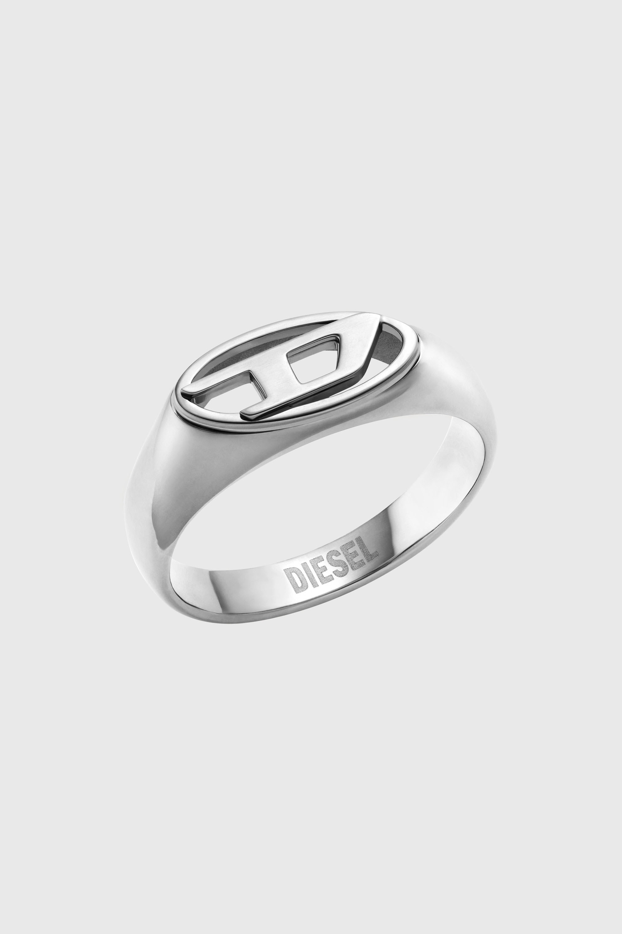Diesel - DX1587040 JEWEL, Unisex's Stainless Steel Signet Ring in Silver - 1