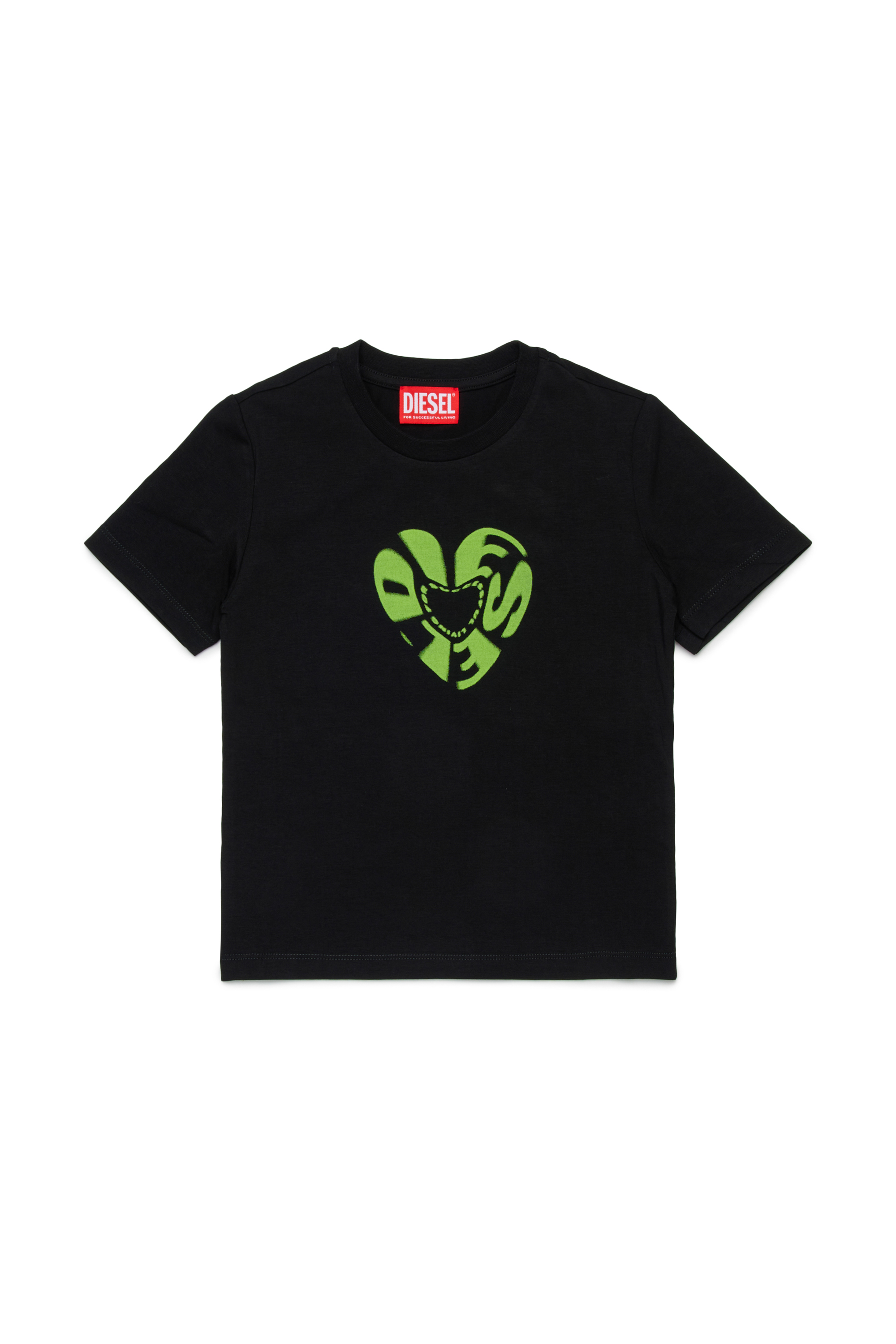 Diesel - TIPRID, Woman's Cotton T-shirt with graphic print in Black - 1