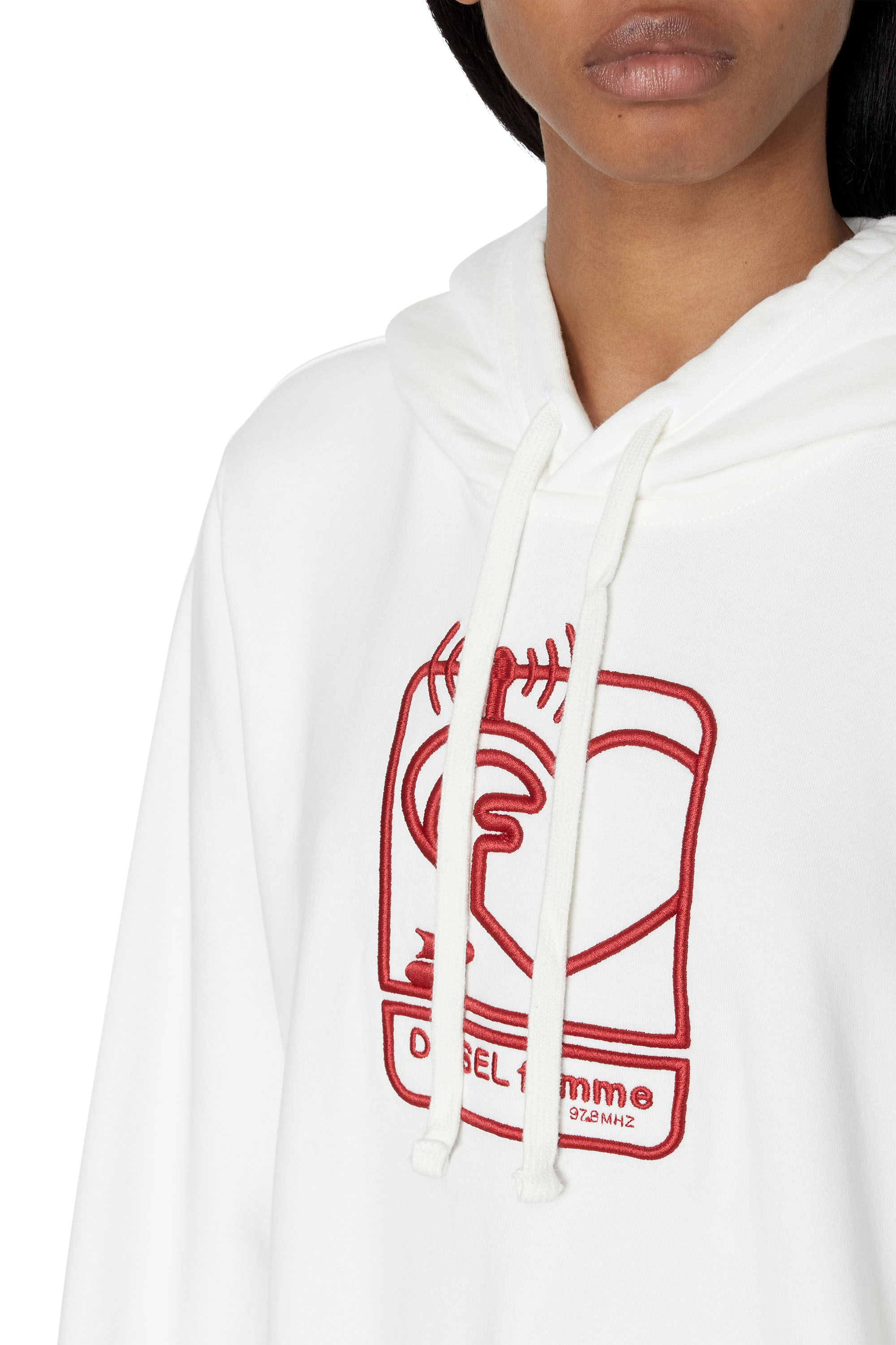 Diesel - F-REGGY-HOOD-E1, White - Image 5