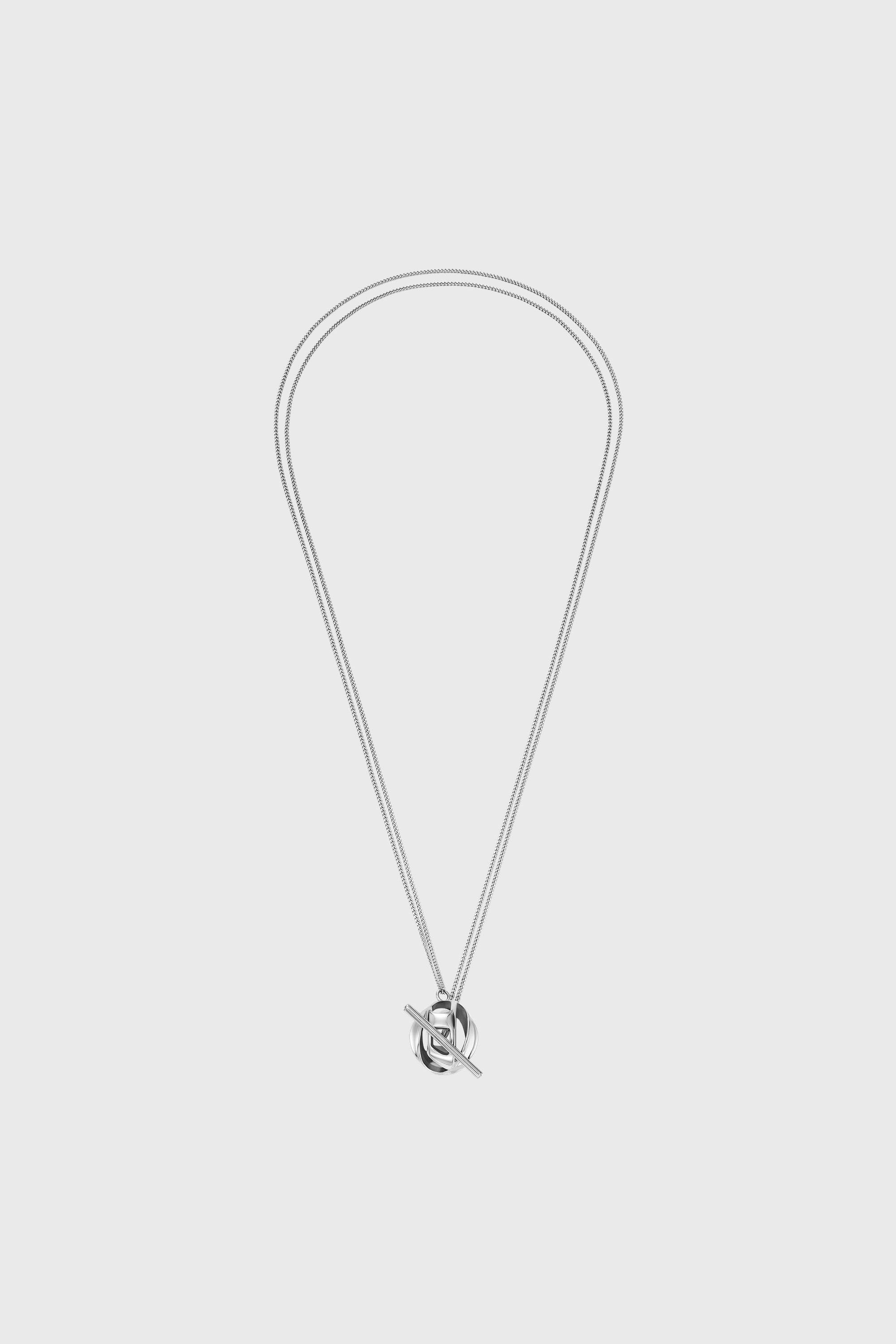 Diesel - DX1716040, Unisex's Stainless Steel Pendant Necklace in Silver - 1