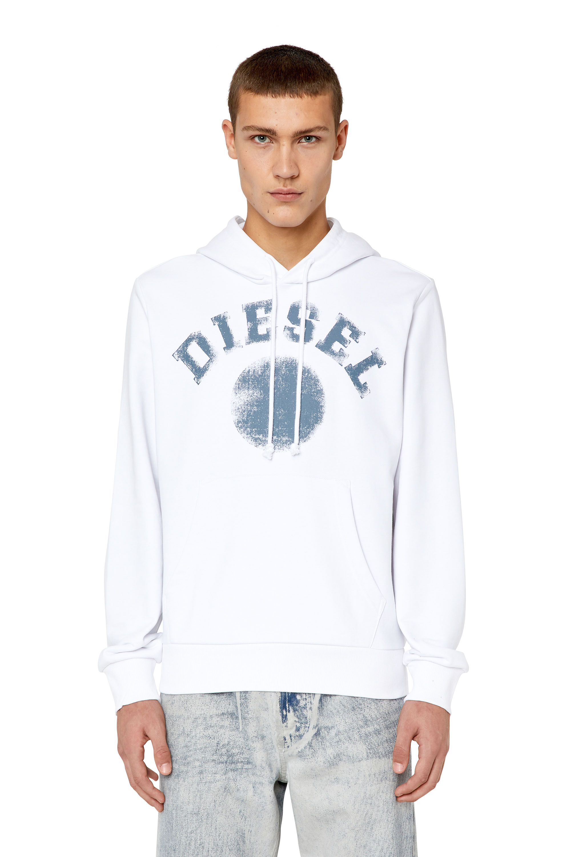 Diesel - S-GINN-HOOD-K30, White - Image 1