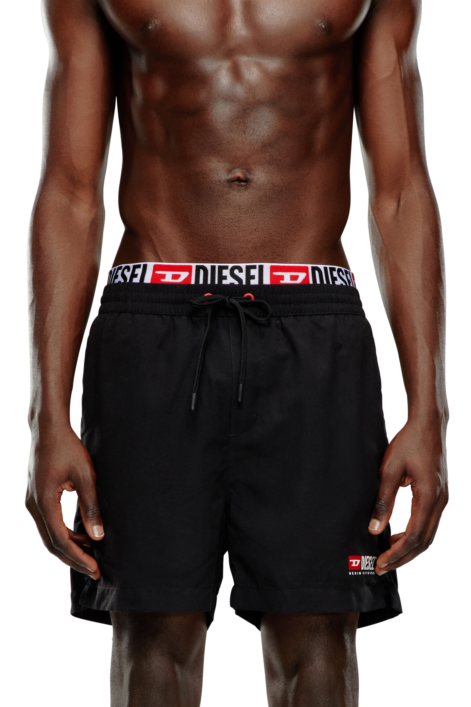 Diesel - BMBX-VISPER-41, Man Double-waist board shorts in Black - Image 2