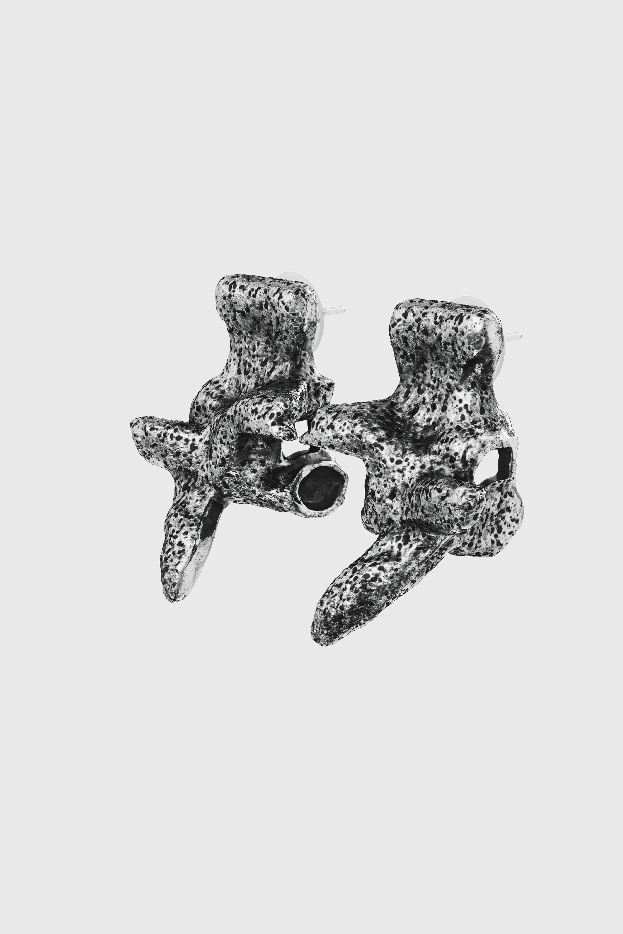 Diesel - DX1710040 JEWELLERY, Unisex's Silver-tone stud earrings in Dark grey - 2