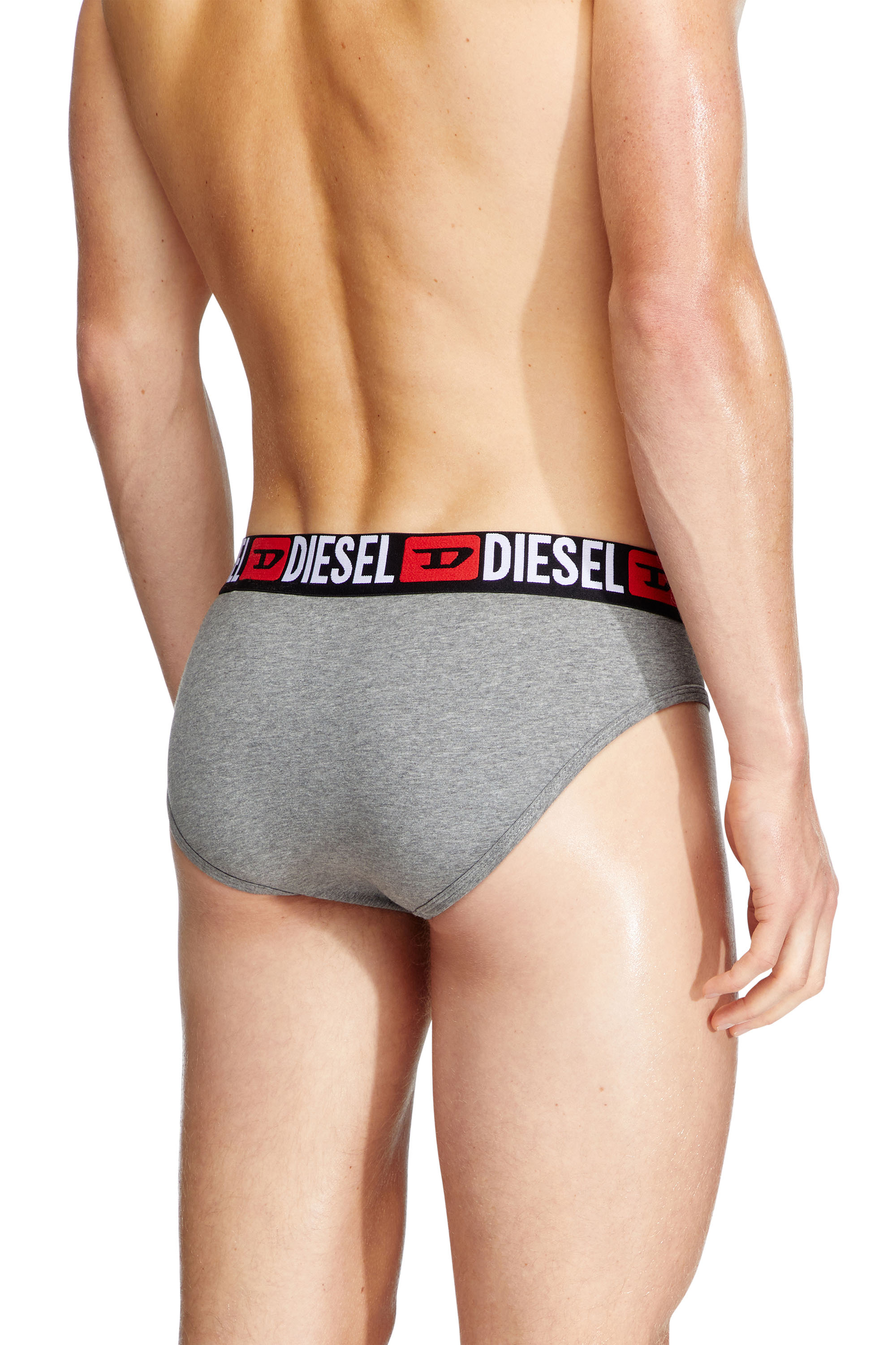 UMBR-ANDRETHREEPACK, White/Black Diesel - UMBR-ANDRETHREEPACK, Man's Three-pack of solid-colour briefs in White/Black - 4