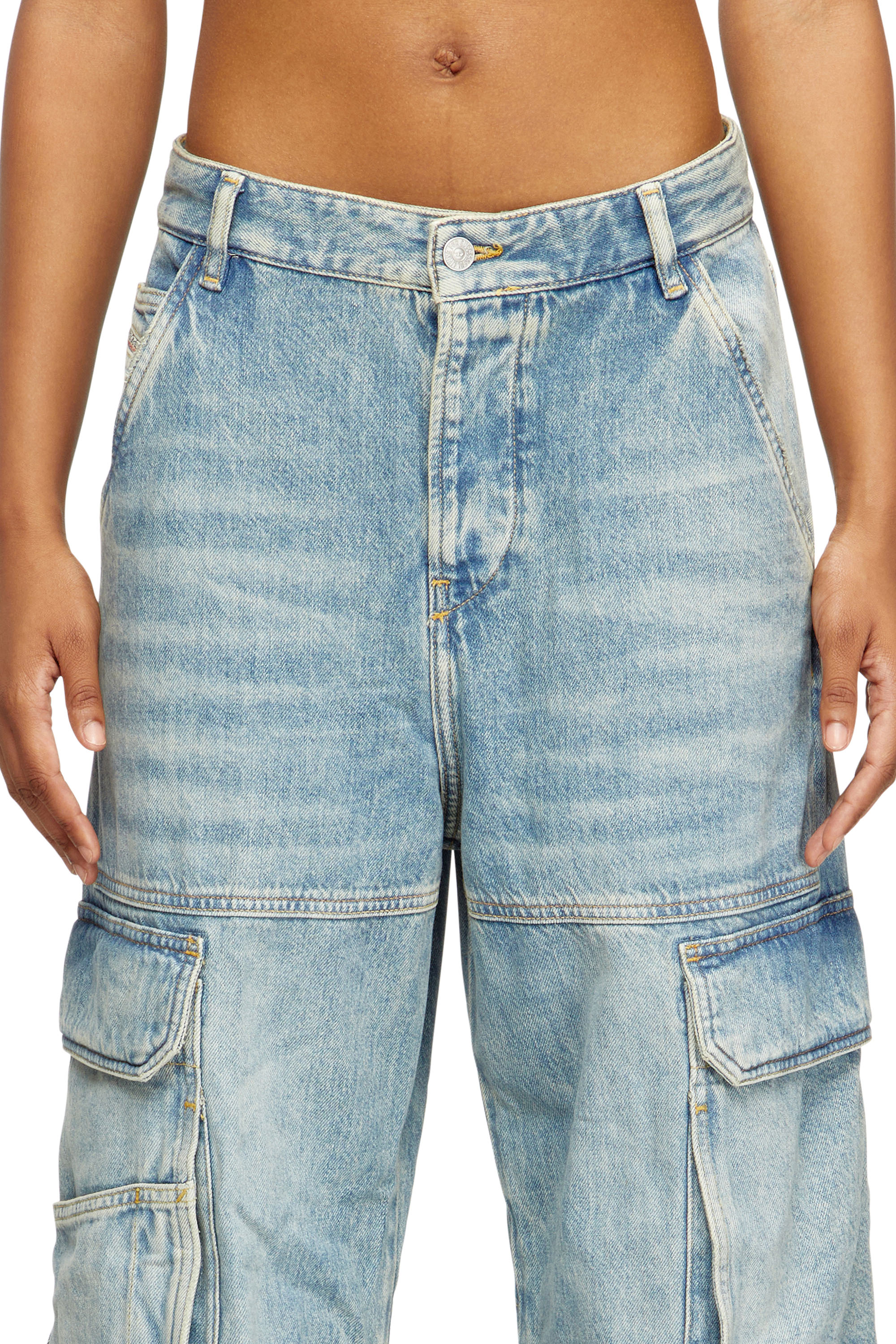 Relaxed Jeans 1996 D-Sire 0DBCX, Light Blue Diesel - Woman's Relaxed Jeans 1996 D-Sire 0DBCX, Light Blue - 5